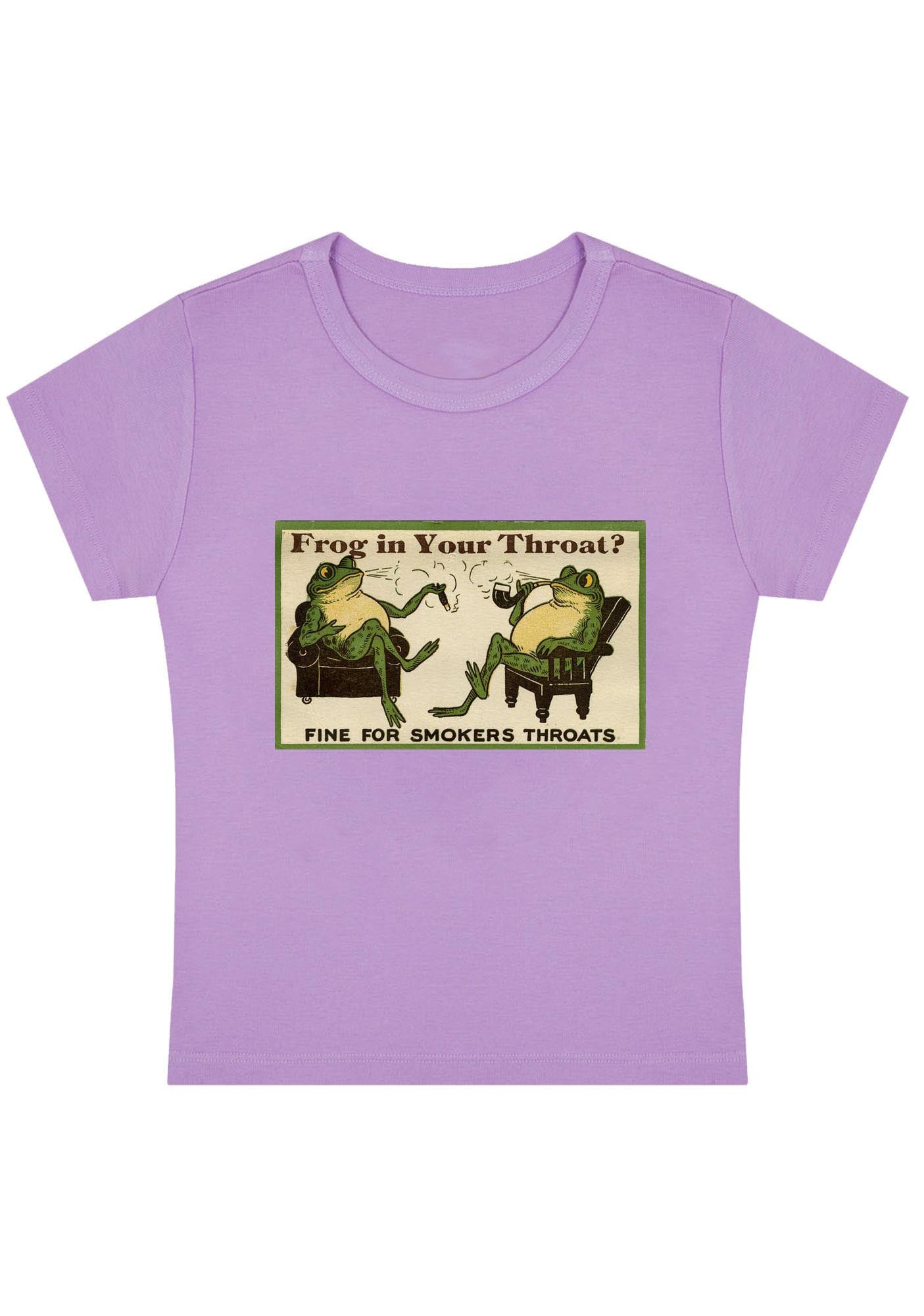 Curvy Fine For Smokers Throats Baby Tee
