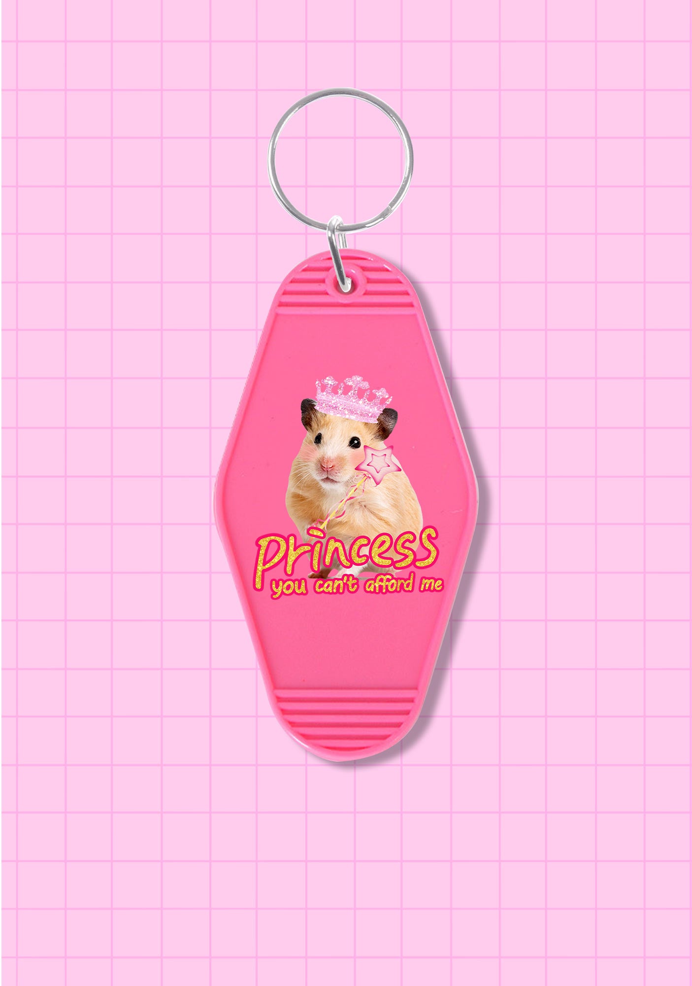 Princess You Can't Afford Me 1Pc Y2K Hotel Keychain Cherrykitten