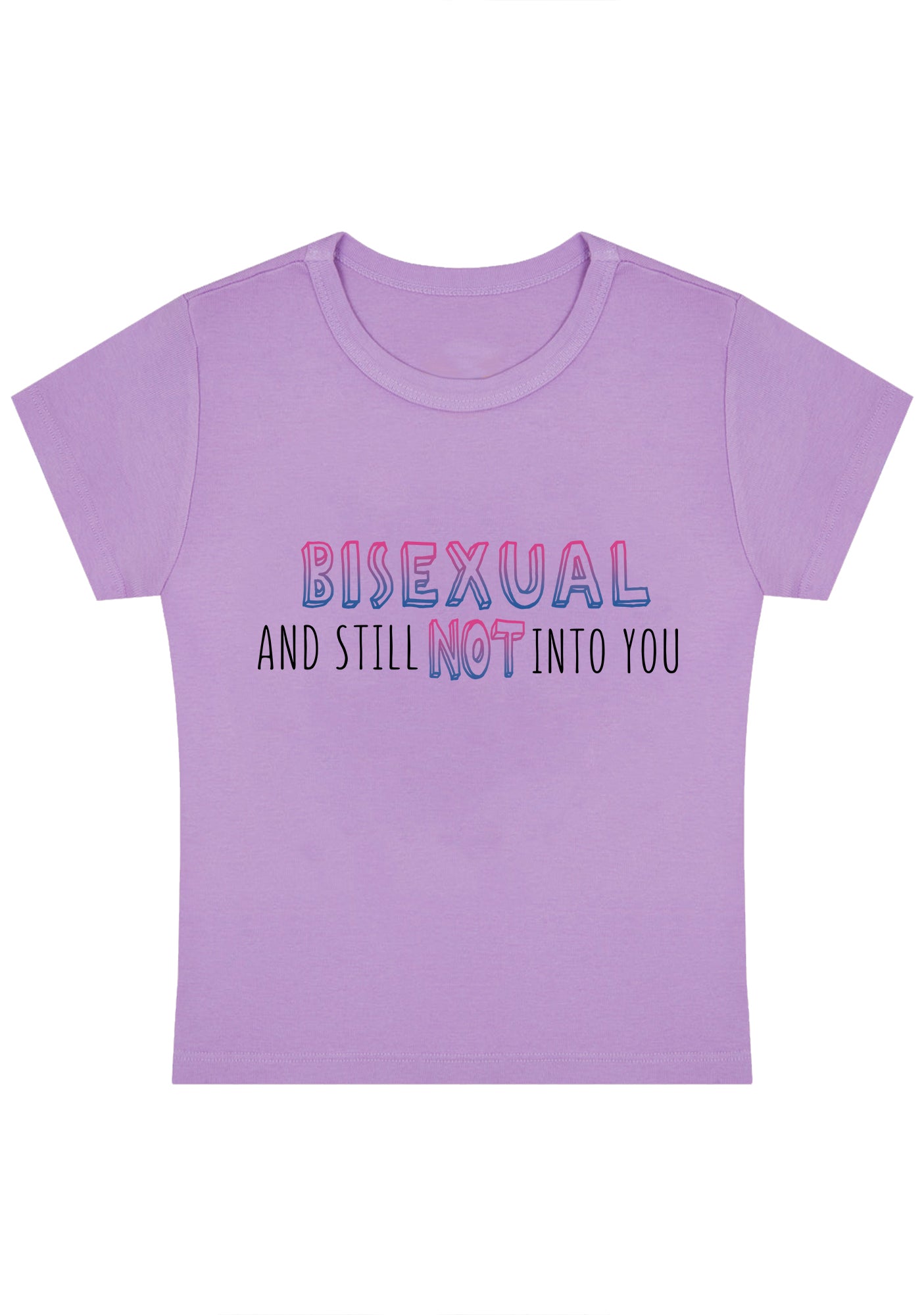 Bisexual And Still Not Into You Y2K Baby Tee