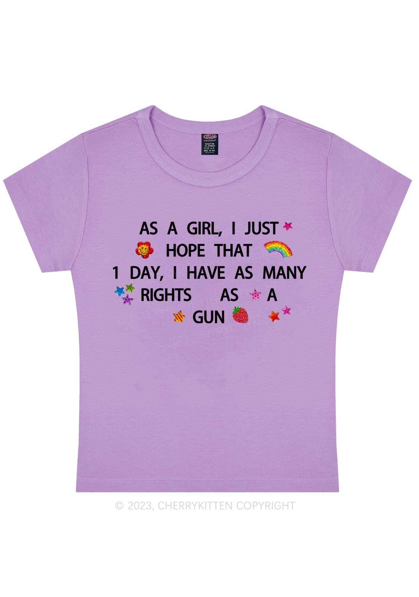 Curvy Girls Have Many Rights Y2K Baby Tee Cherrykitten