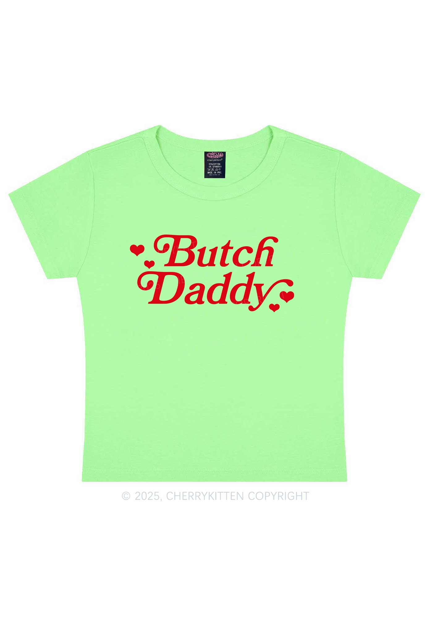 Butch Daddy Y2K Baby Tee Cherrykitten