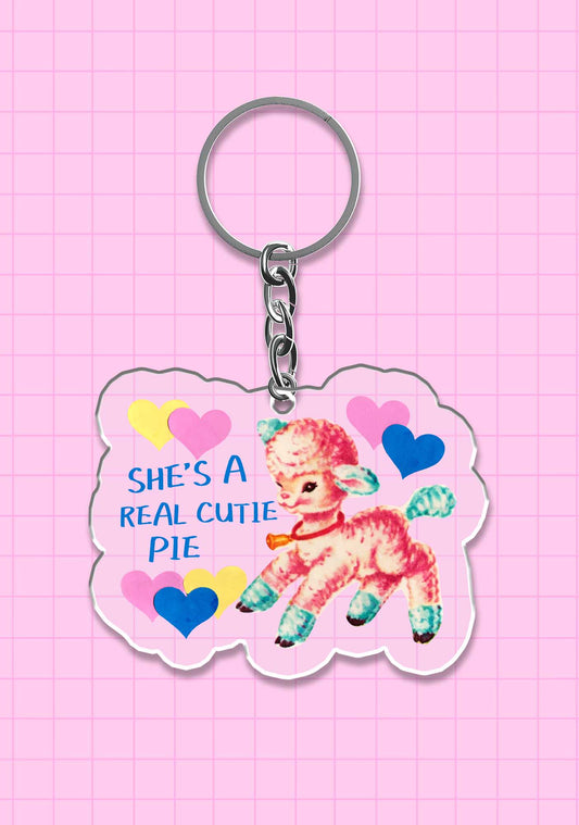 She's A Real Cutie Pie 1Pc Y2K Keychain Cherrykitten