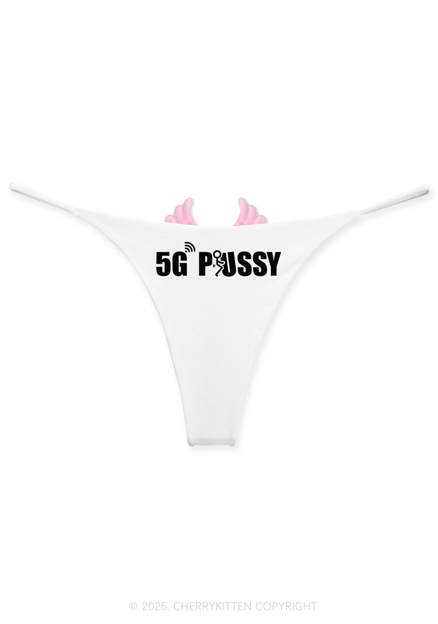 Puxxy Y2K Goth Angel Wings Bikini String Thong Cherrykitten