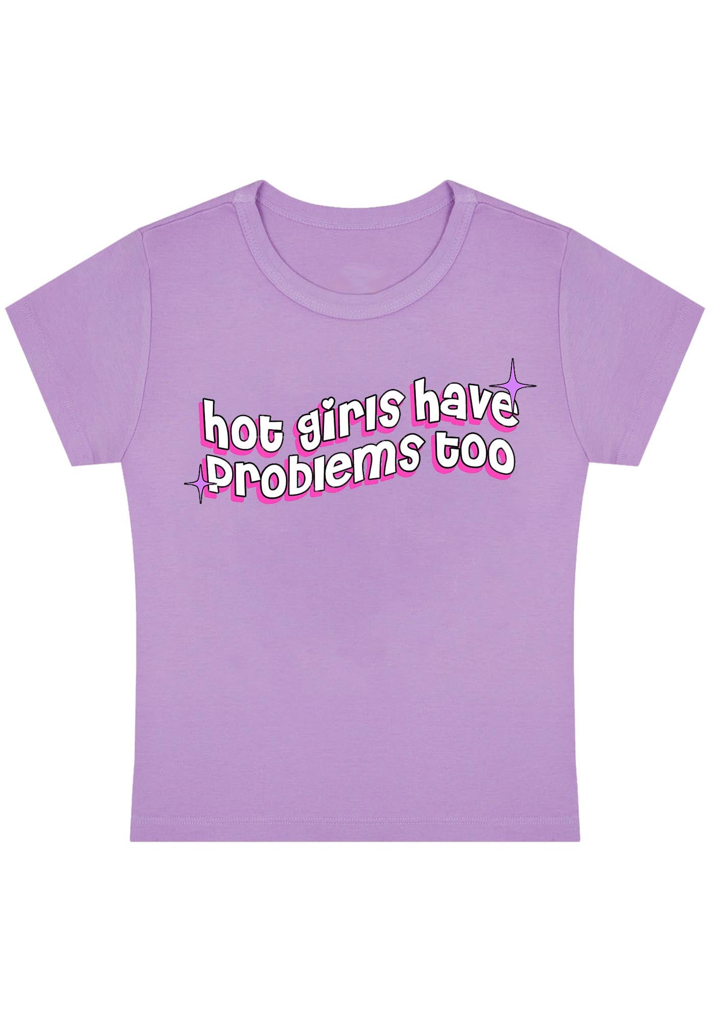 Curvy Hot Girls Have Problems Too Baby Tee