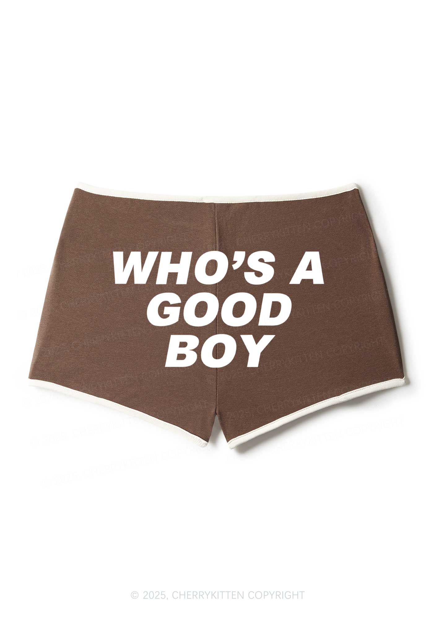 Whos A Good Boy Y2K Booty Shorts Cherrykitten