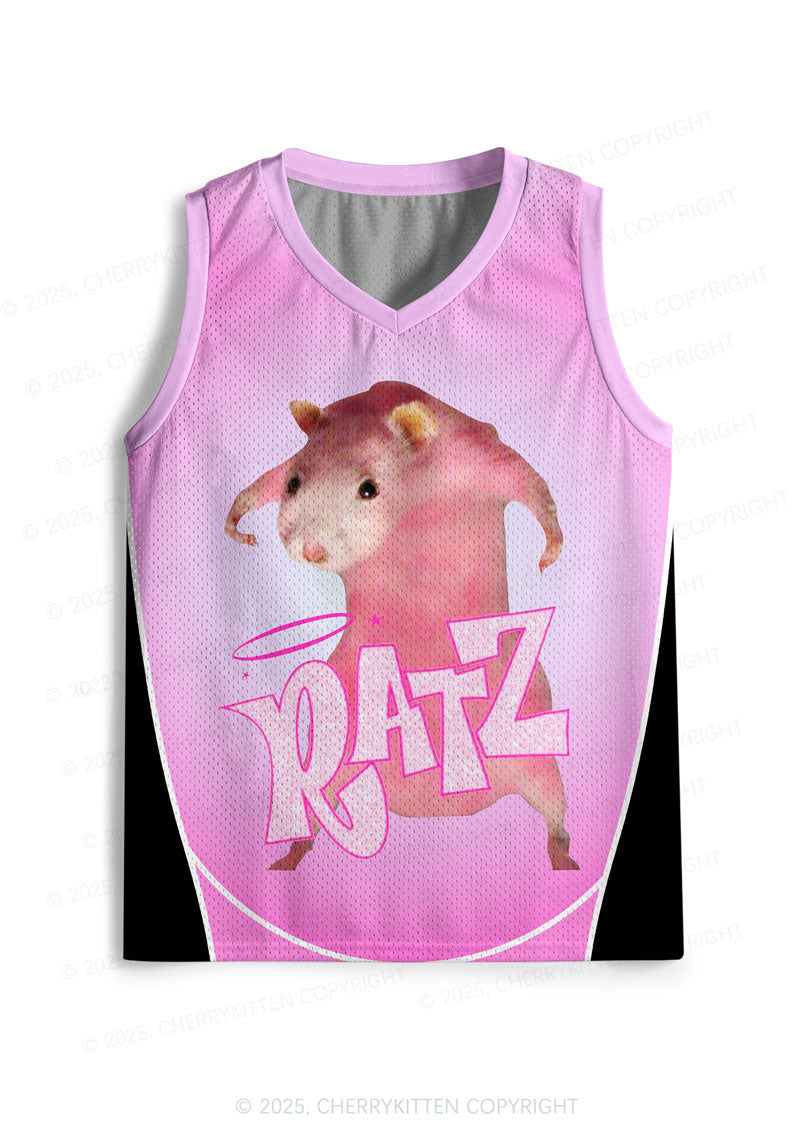 Custom Black Ratz Y2K Sport Jersey Tank Cherrykitten