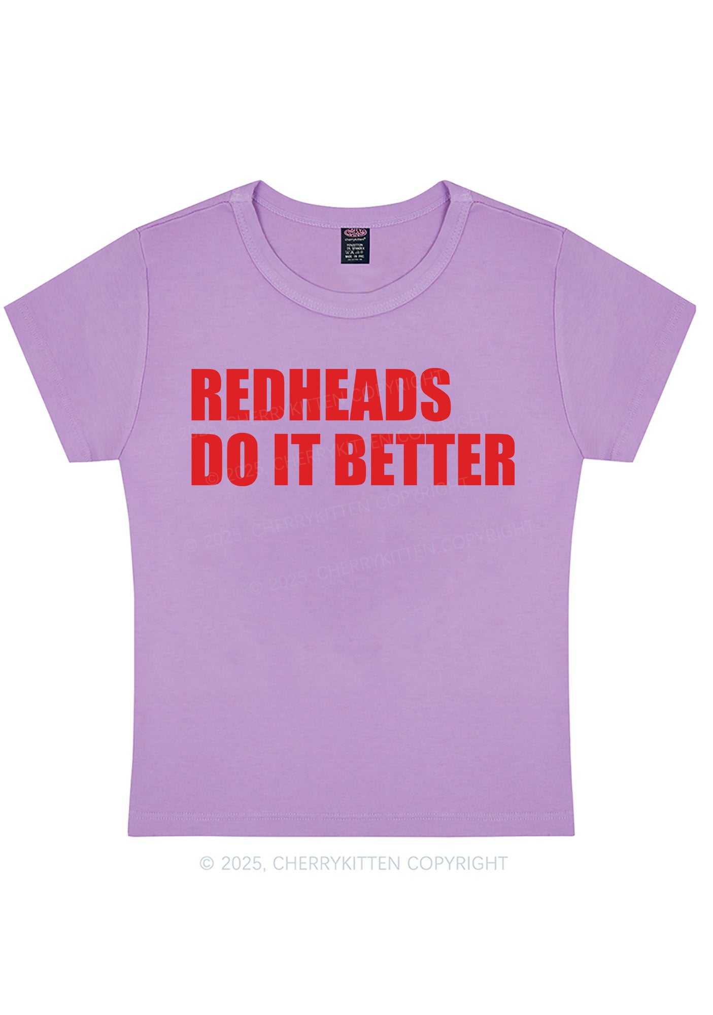 Curvy Redheads Do It Better Y2K Baby Tee Cherrykitten