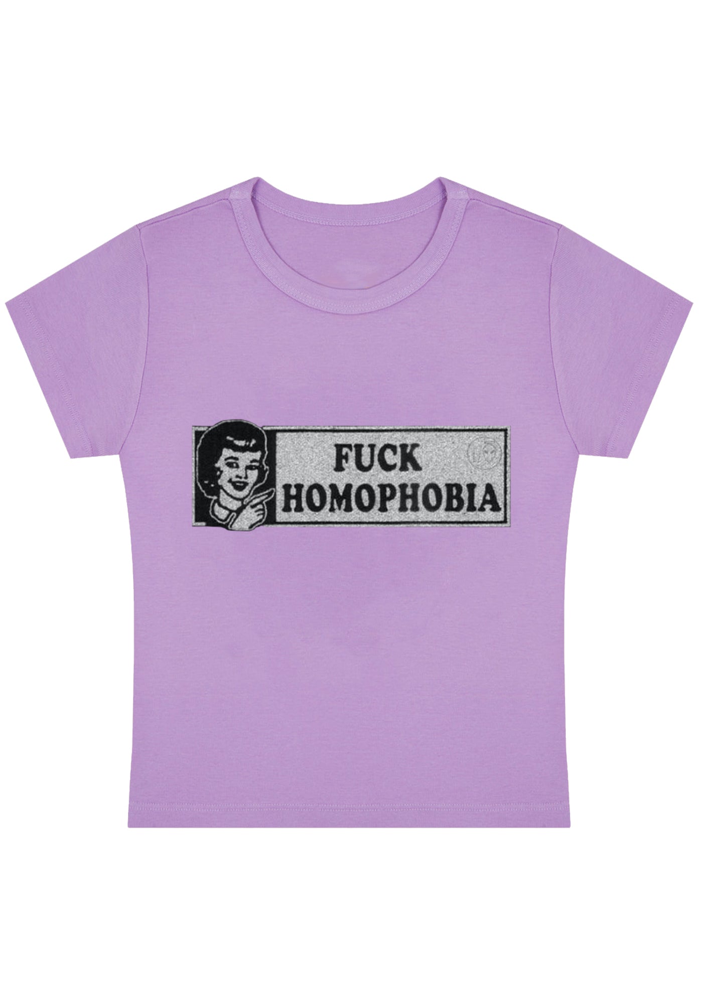 Fxxk Homophobia Y2K Baby Tee