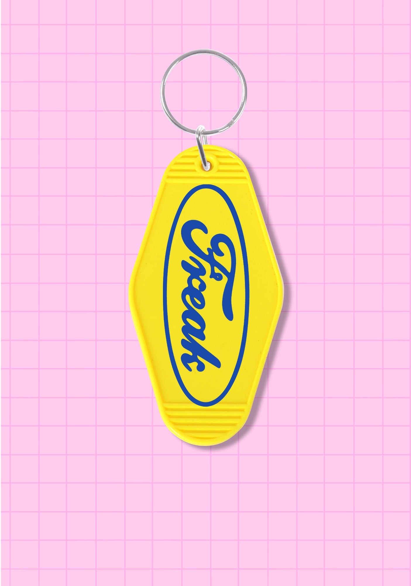 Oval Freak 1Pc Y2K Hotel Keychain Cherrykitten