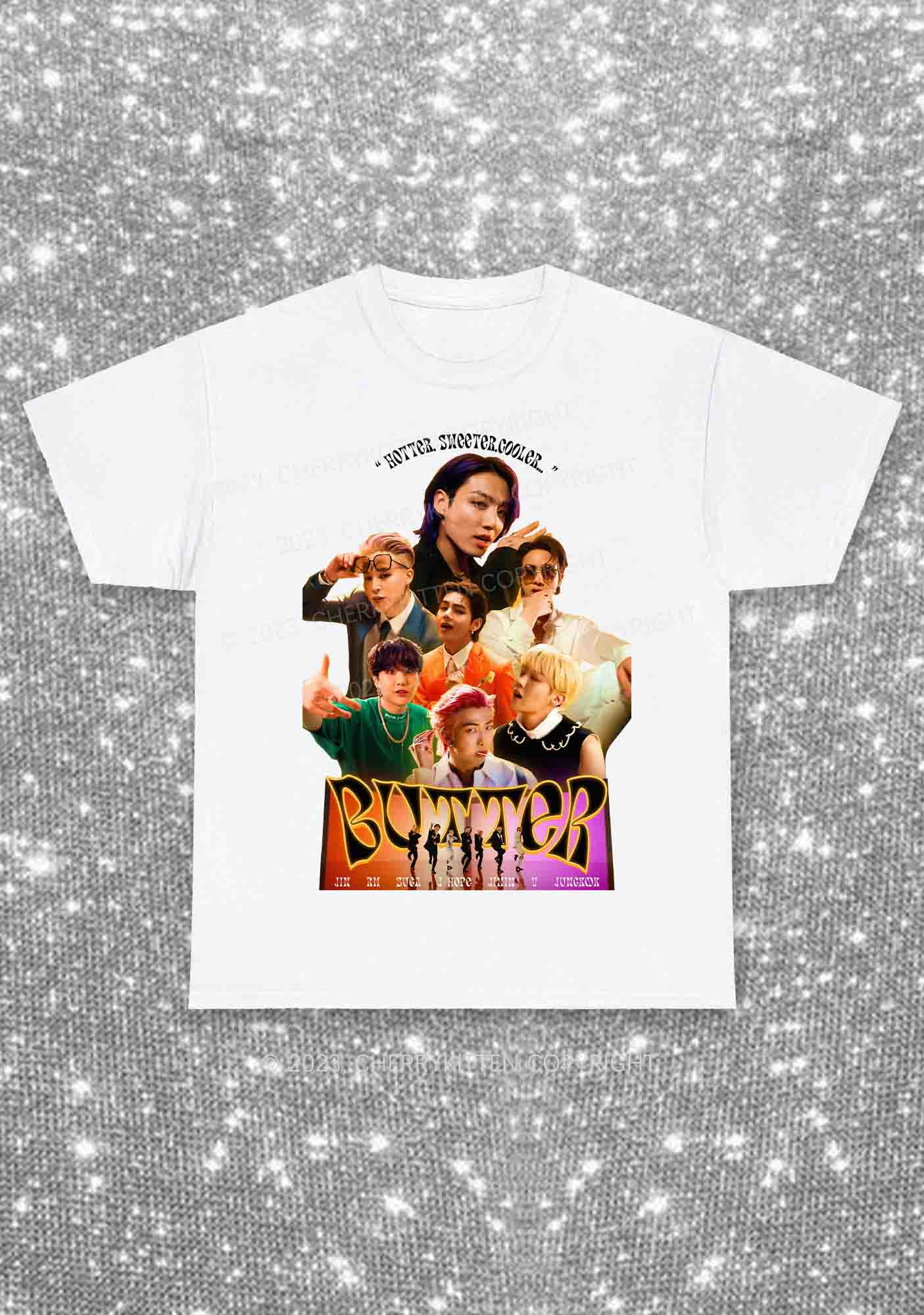 Hotter Bangtan Kpop Y2K Chunky Shirt Cherrykitten