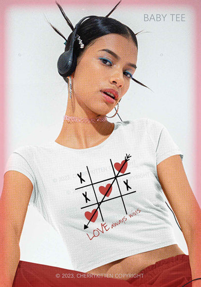 Love Always Wins Y2K Valentine's Day Shirt Cherrykitten