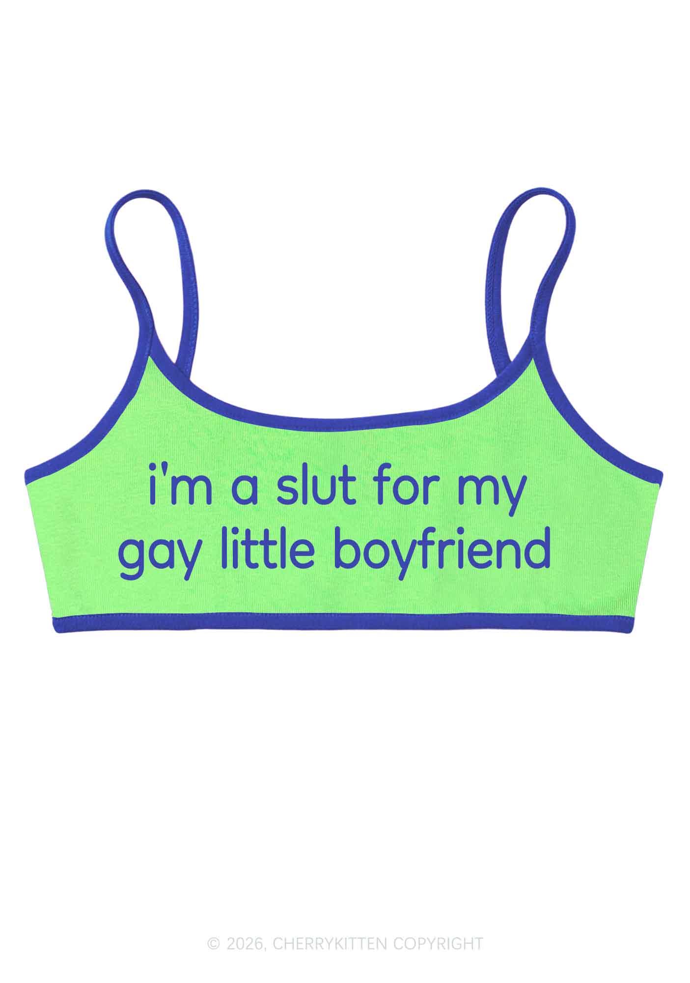 Slxt For My Gay BF Pride Y2K Super Crop Cami Cherrykitten