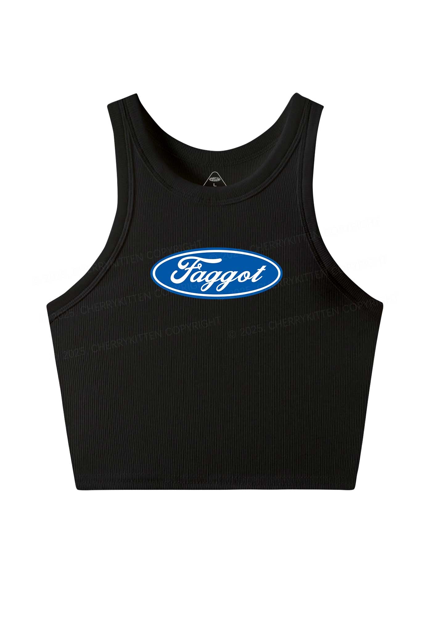Faggot Pride Y2K Crop Tank Top Cherrykitten