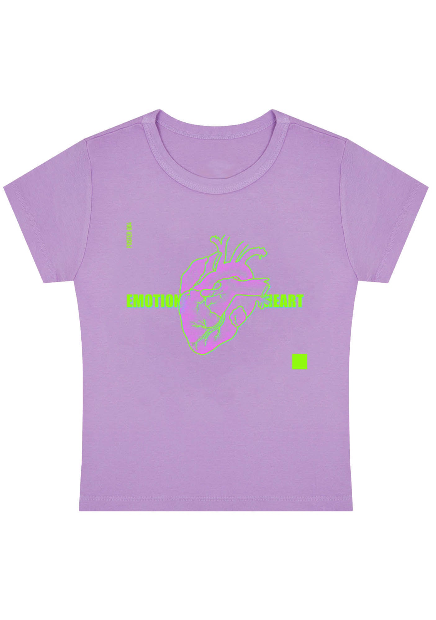 Curvy Emotion Heart Baby Tee