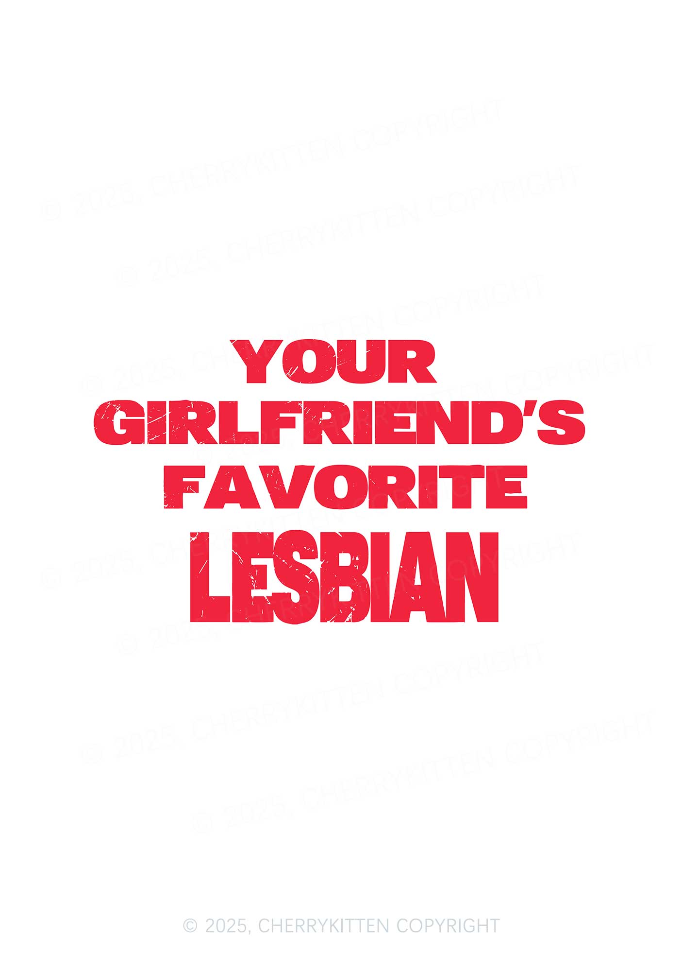 Your GF Favorite Lesbian Pride 1Pc Y2K Pin Badge Cherrykitten