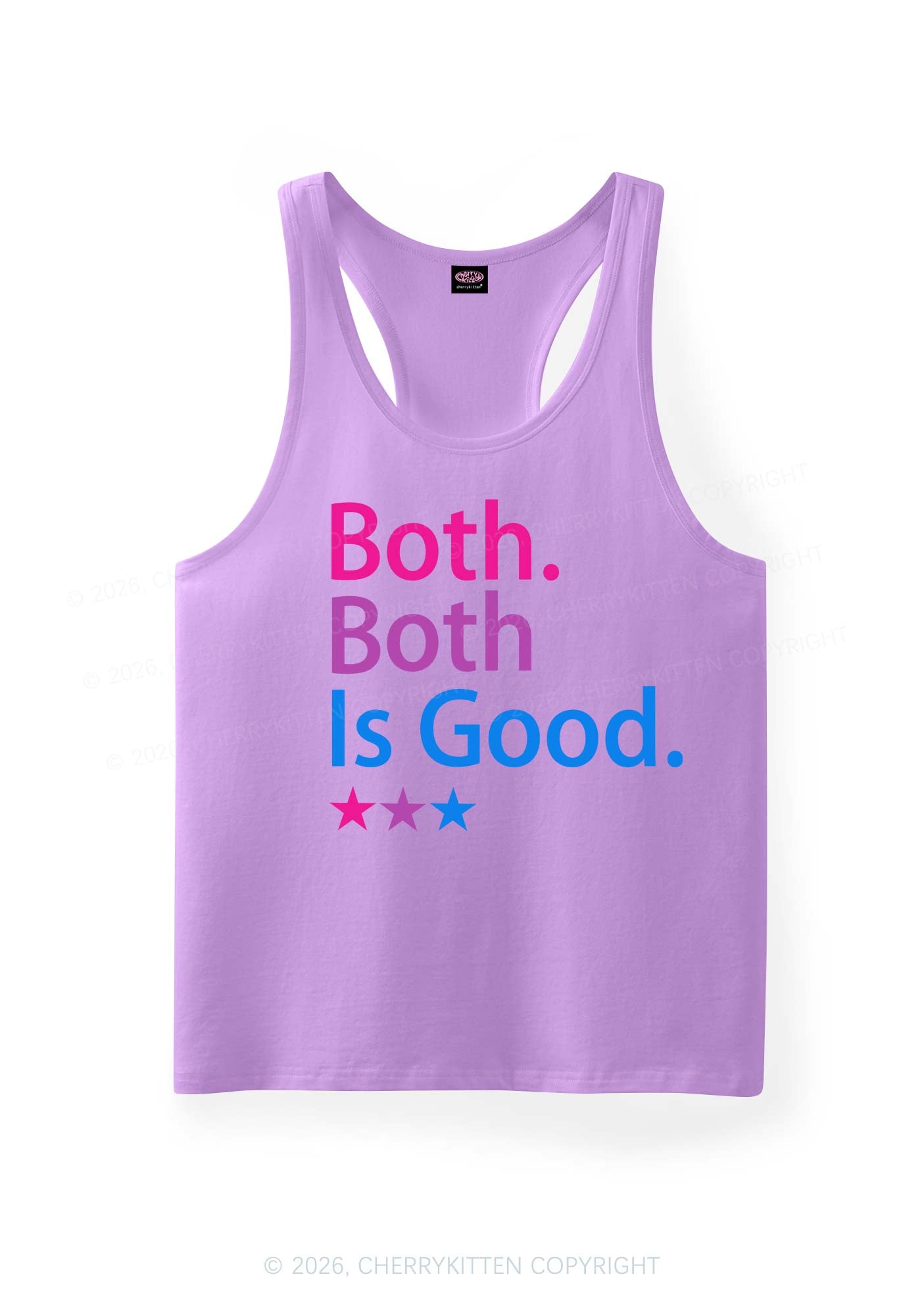 Both Is Good Pride Y2K Men Racerback Tank Top Cherrykitten