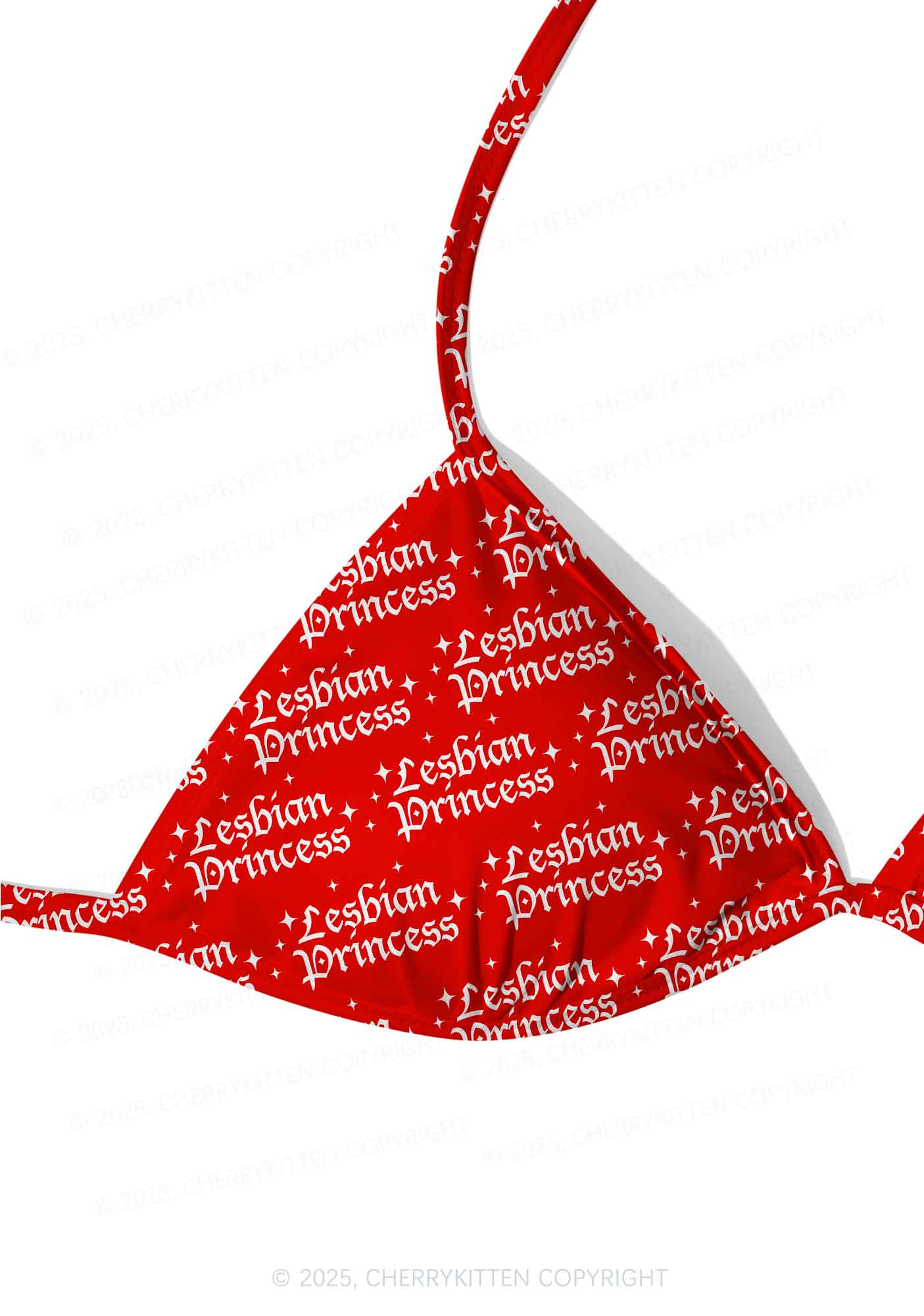 Lesbian Princess Pride Y2K Print Bikini Set Cherrykitten