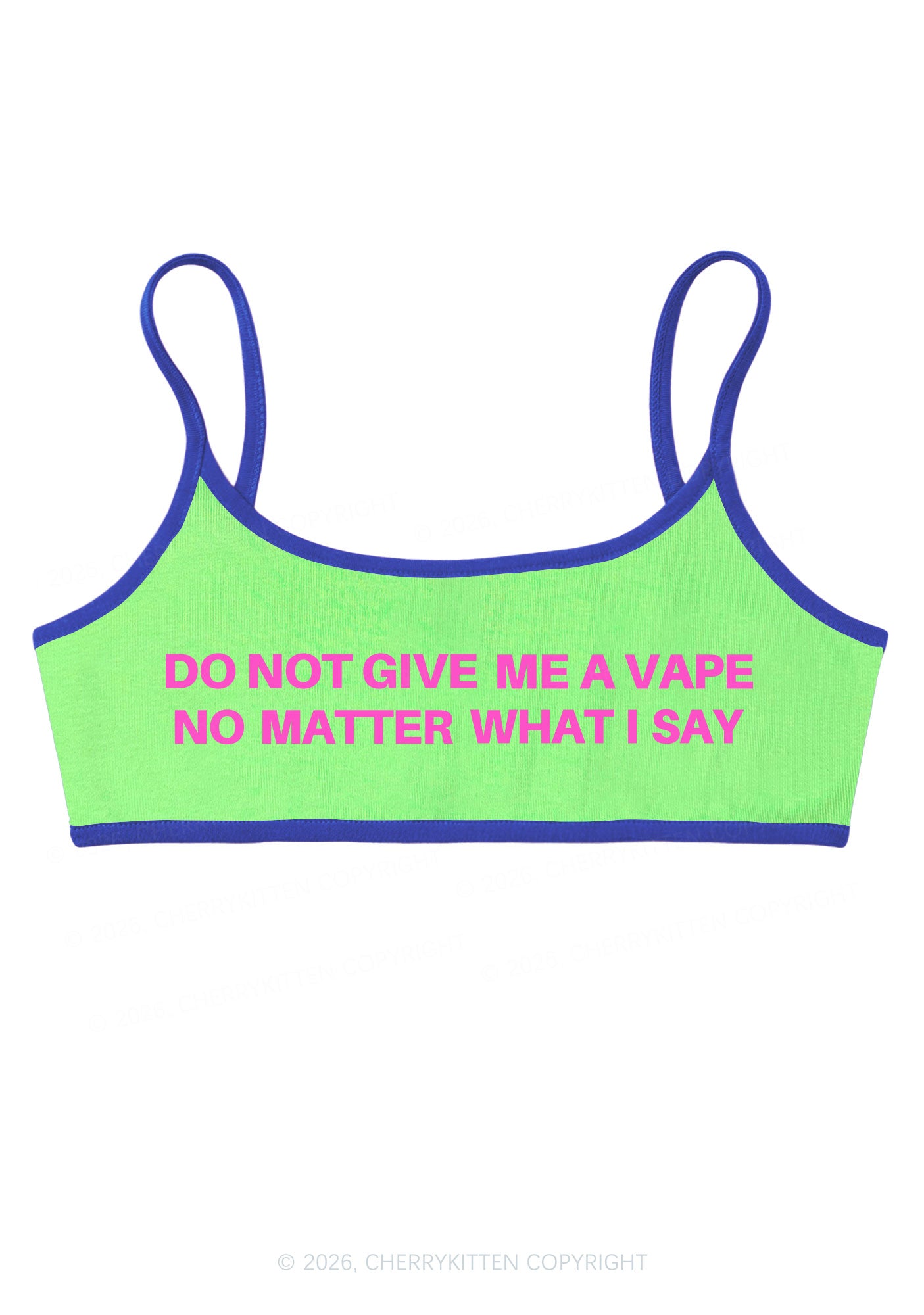 Do Not Give Me A Vape Y2K Super Crop Cami Cherrykitten