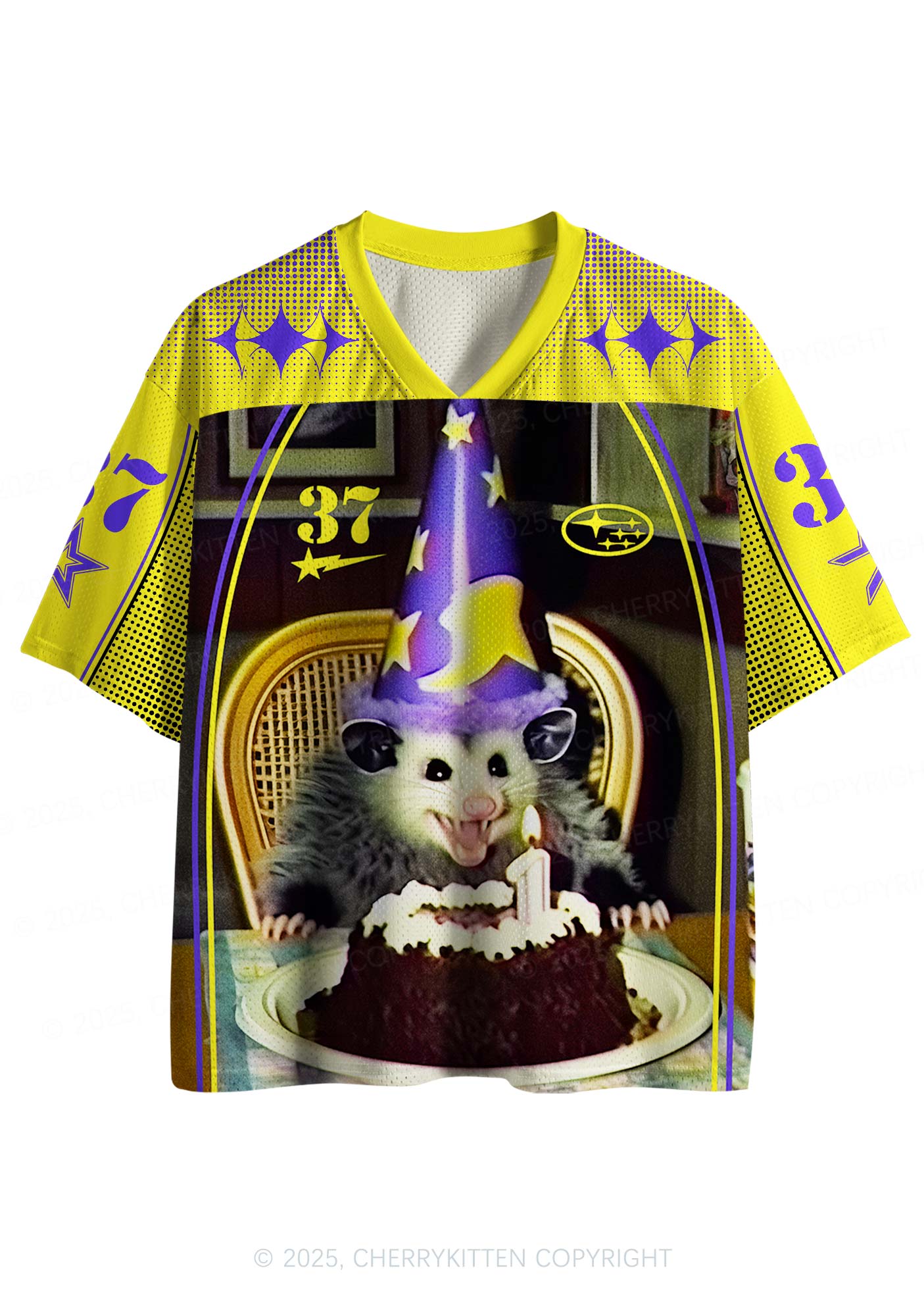 Custom Birthday Rat Y2K Sport Jersey Shirts Cherrykitten