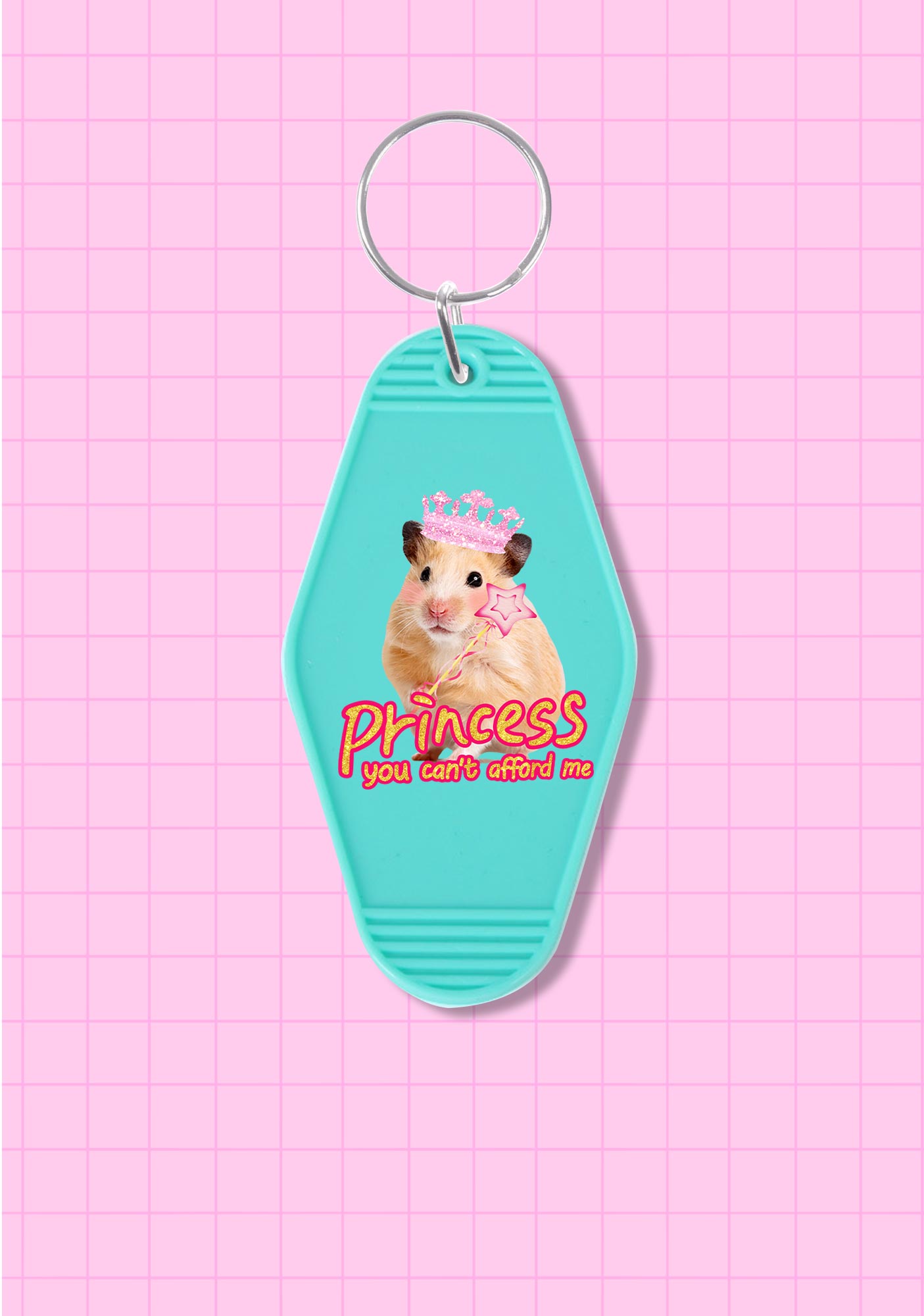 Princess You Can't Afford Me 1Pc Y2K Hotel Keychain Cherrykitten
