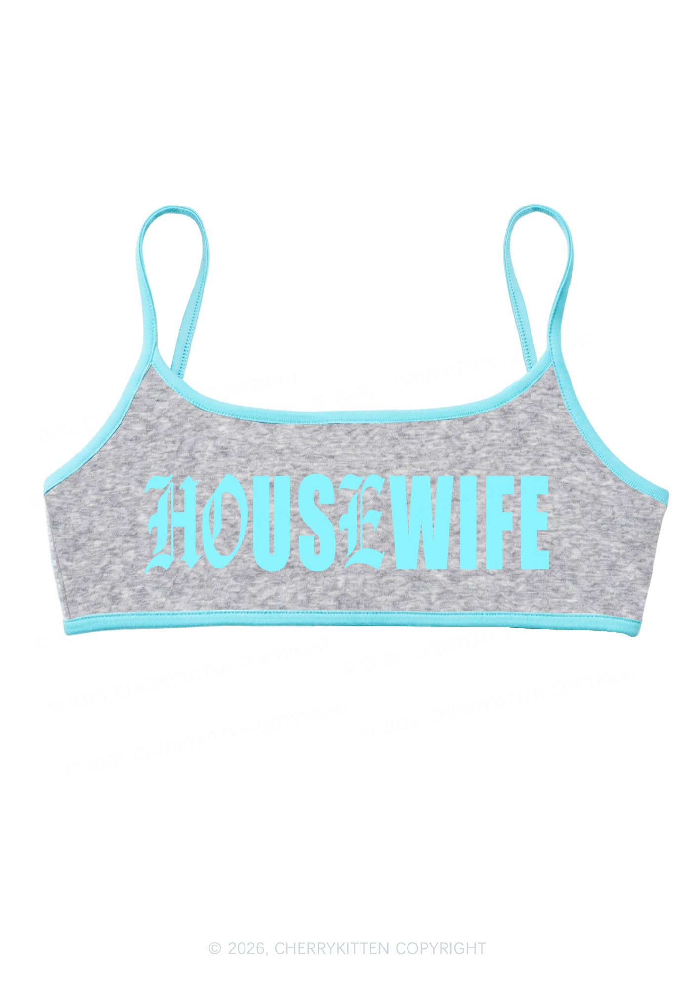 Gothic Housewife Y2K Super Crop Cami Cherrykitten