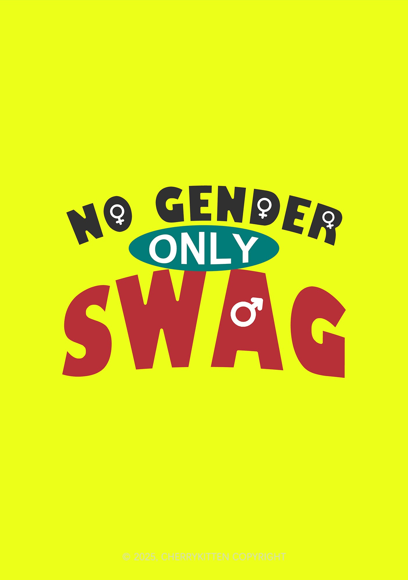 No Gender Only Swag Pride 1Pc Y2K Pin Badge Cherrykitten