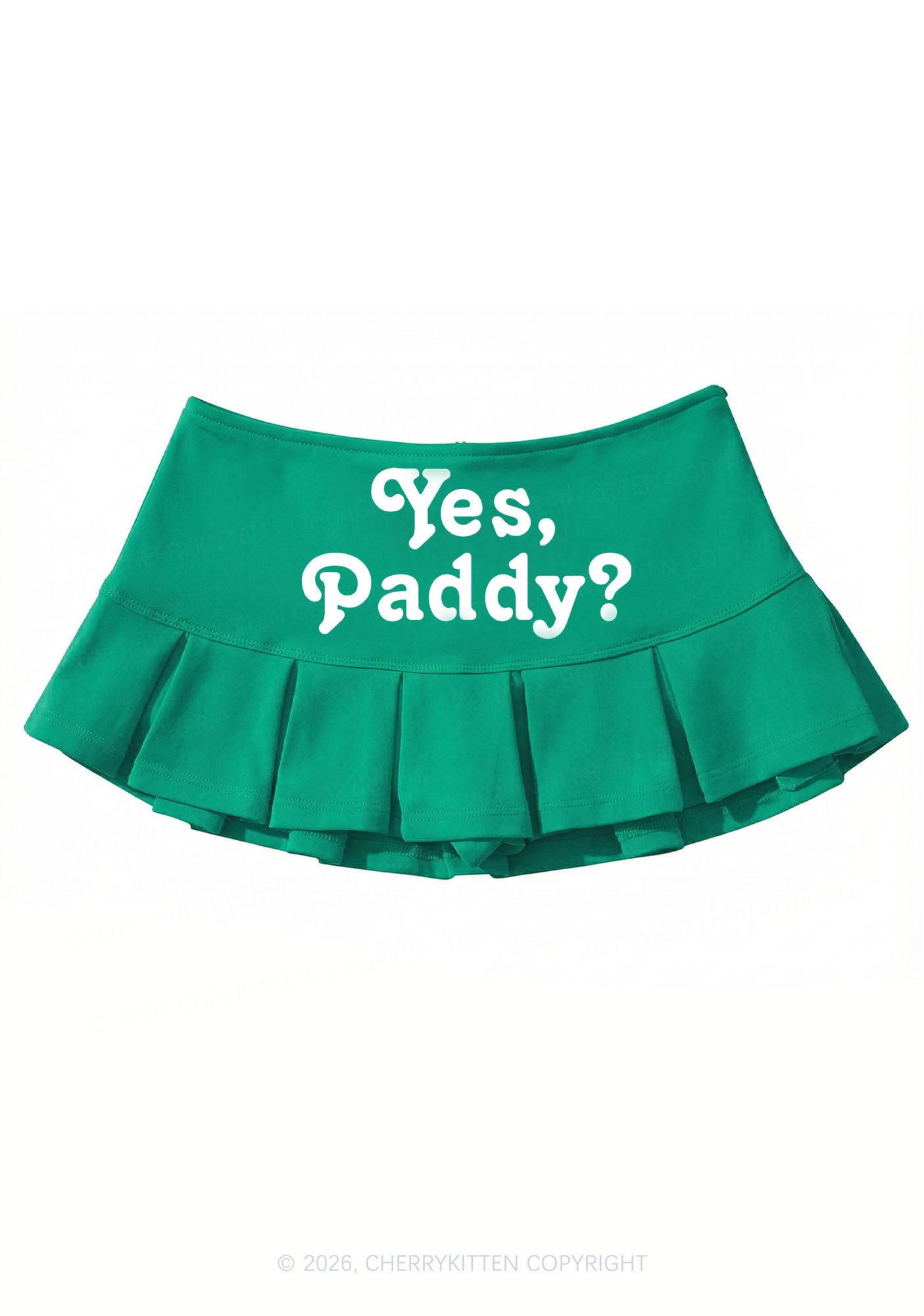 Yes Paddy St Patricks Y2K Mini Pleated Skirts Cherrykitten