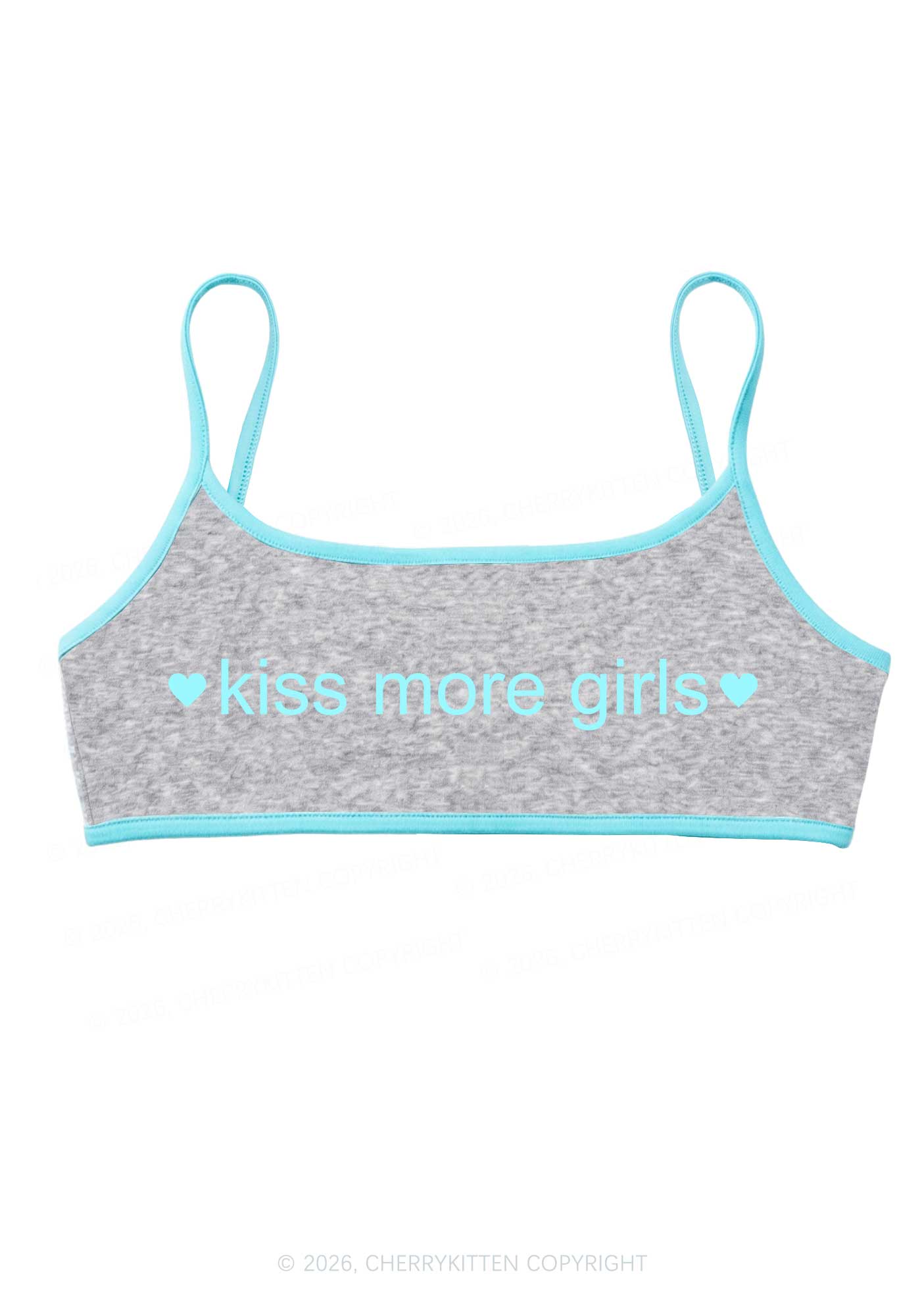 Kiss More Girls Pride Y2K Super Crop Cami Cherrykitten