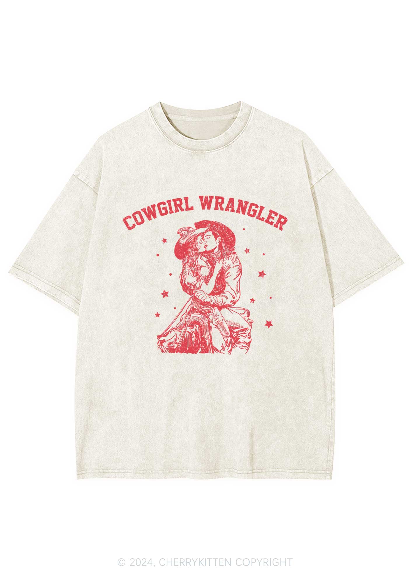 Cowgirl Wrangler Y2K Washed Tee Cherrykitten