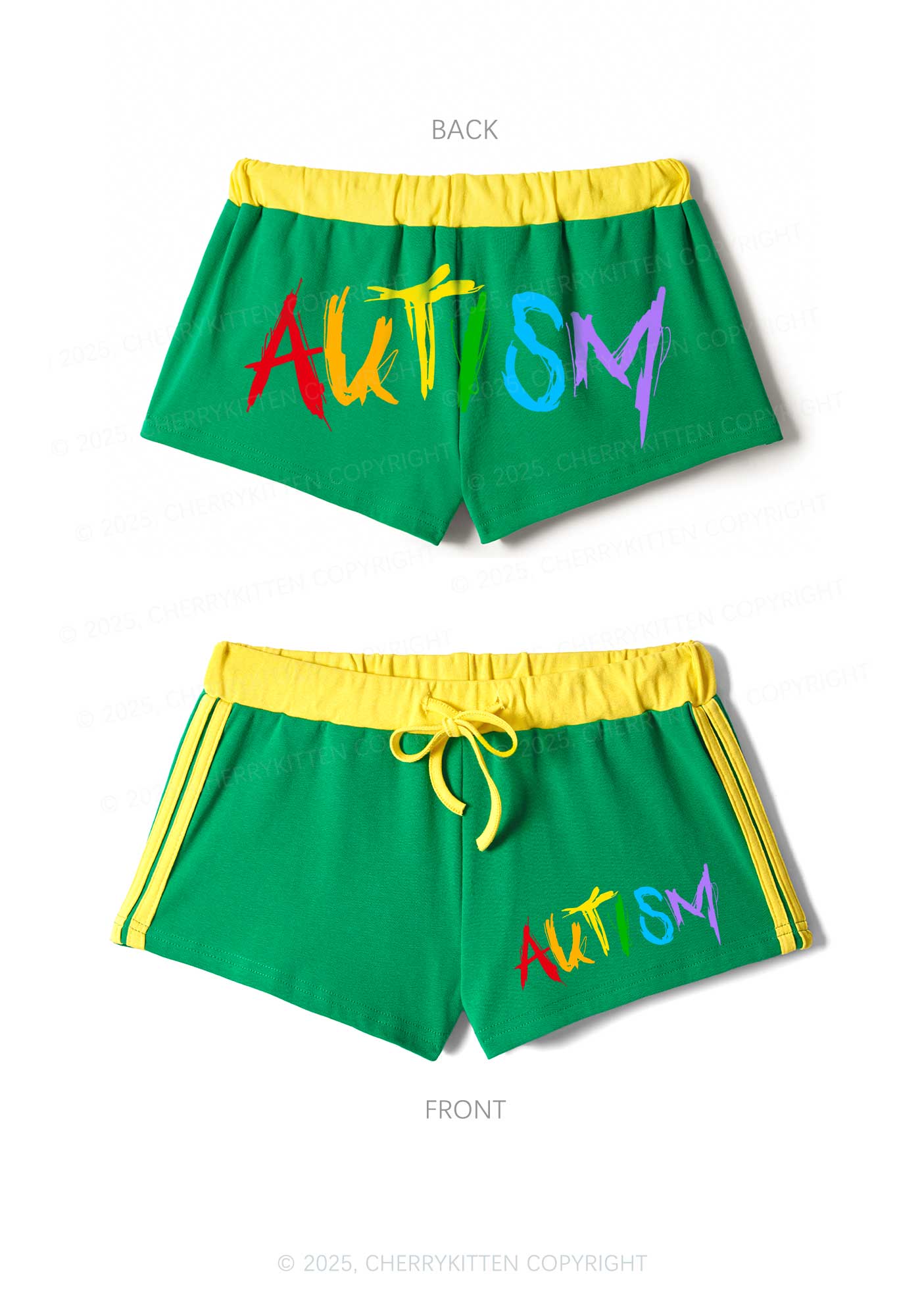 Satan Autism Y2K Drawstring Mini Shorts Cherrykitten