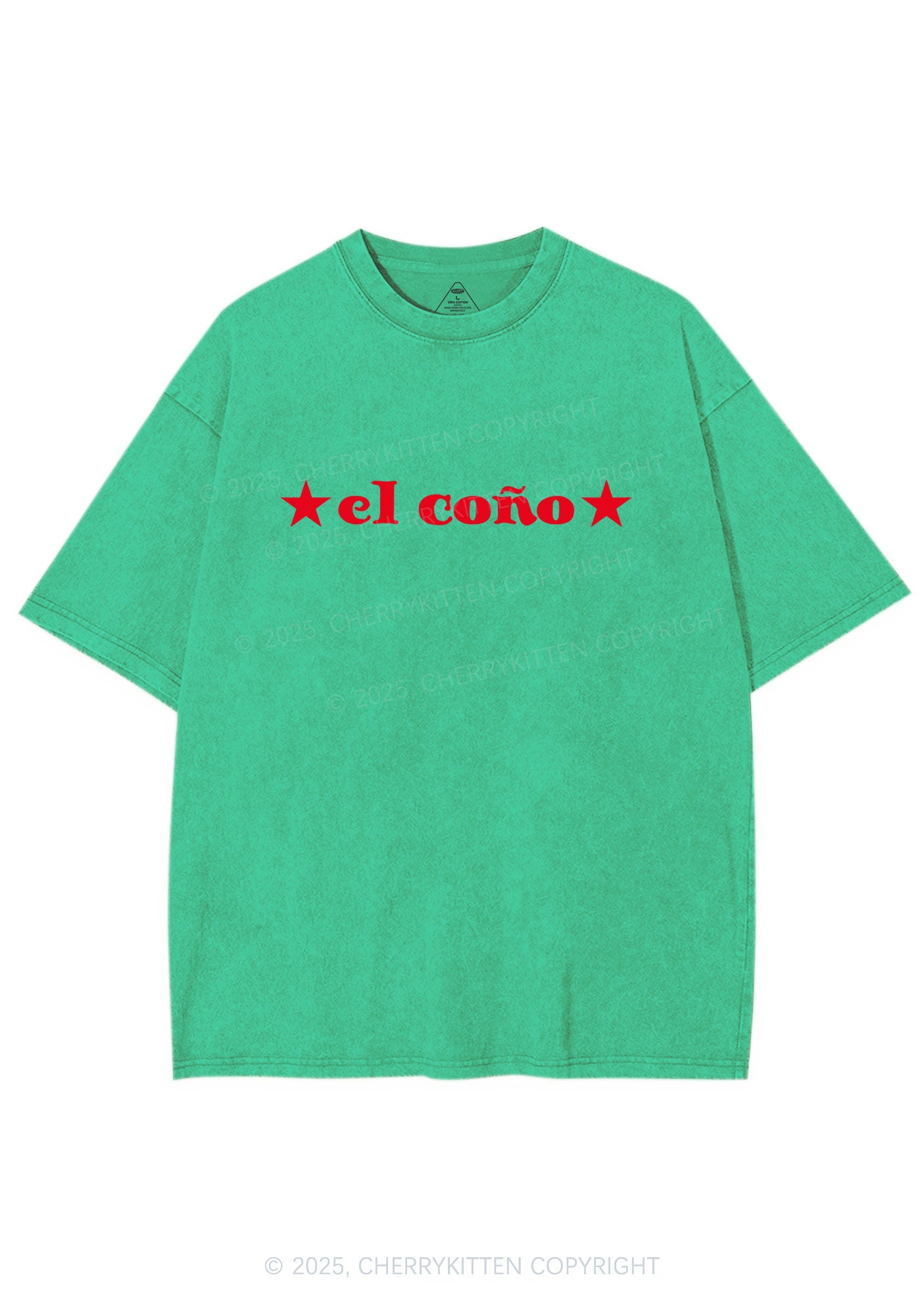 El Cono Y2K Shirts Washed Tee Cherrykitten
