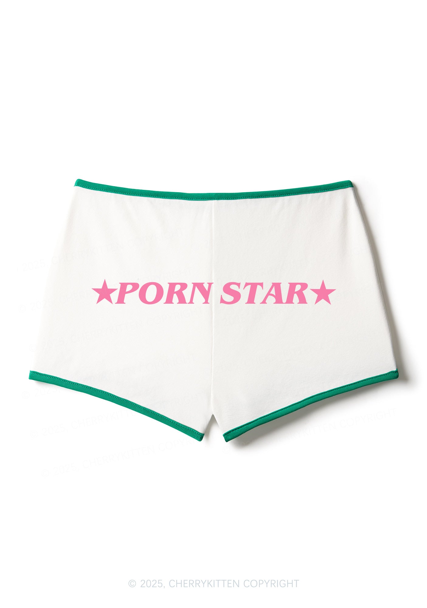 Pxrn Star Y2K Contrast Mini Shorts Cherrykitten