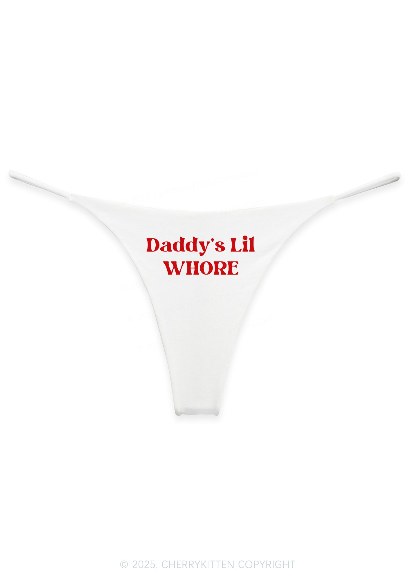 Daddys Lil Hore Y2K Bikini String Thong Cherrykitten