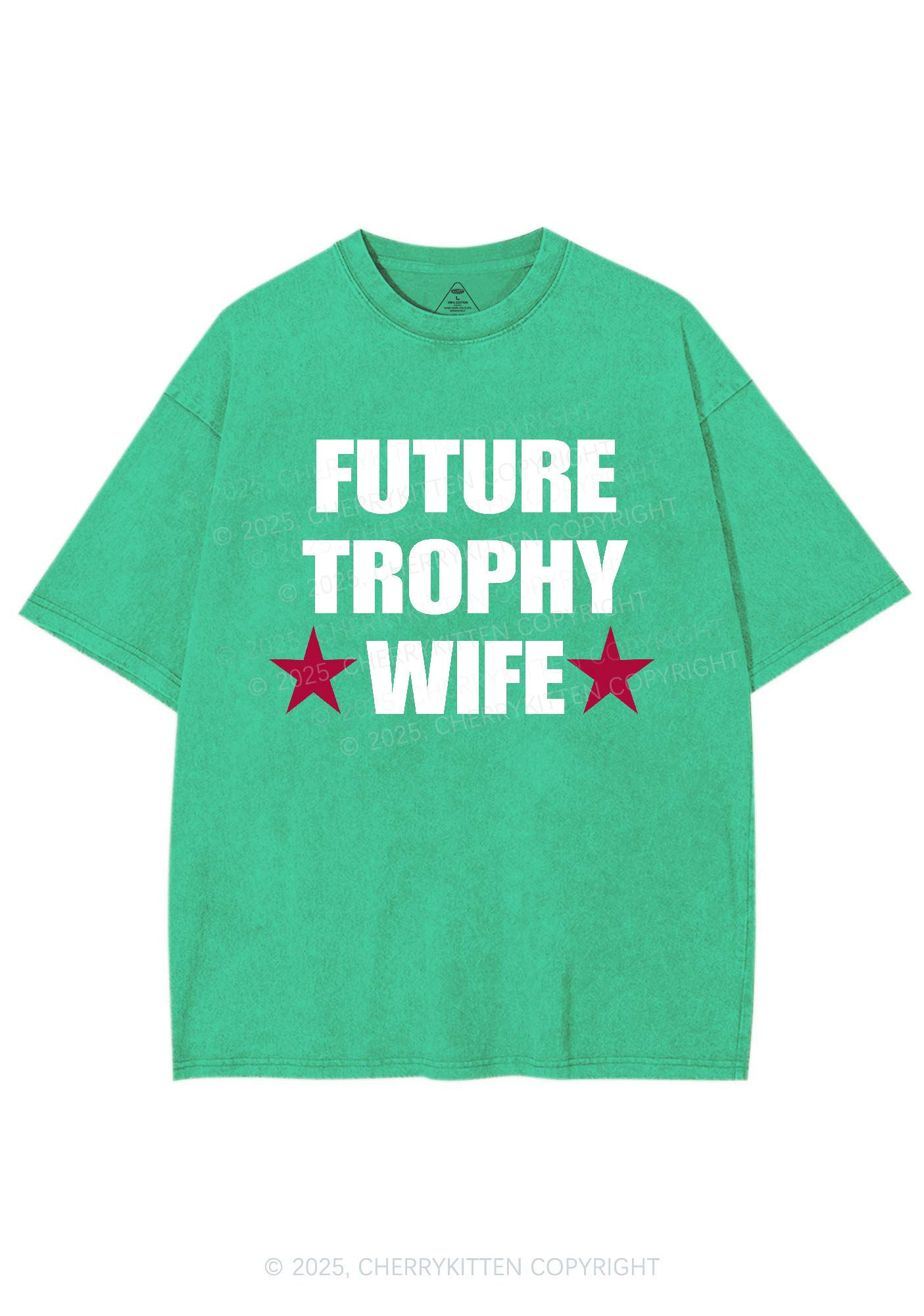 Future Trophy Wife Y2K Shirts Washed Tee Cherrykitten