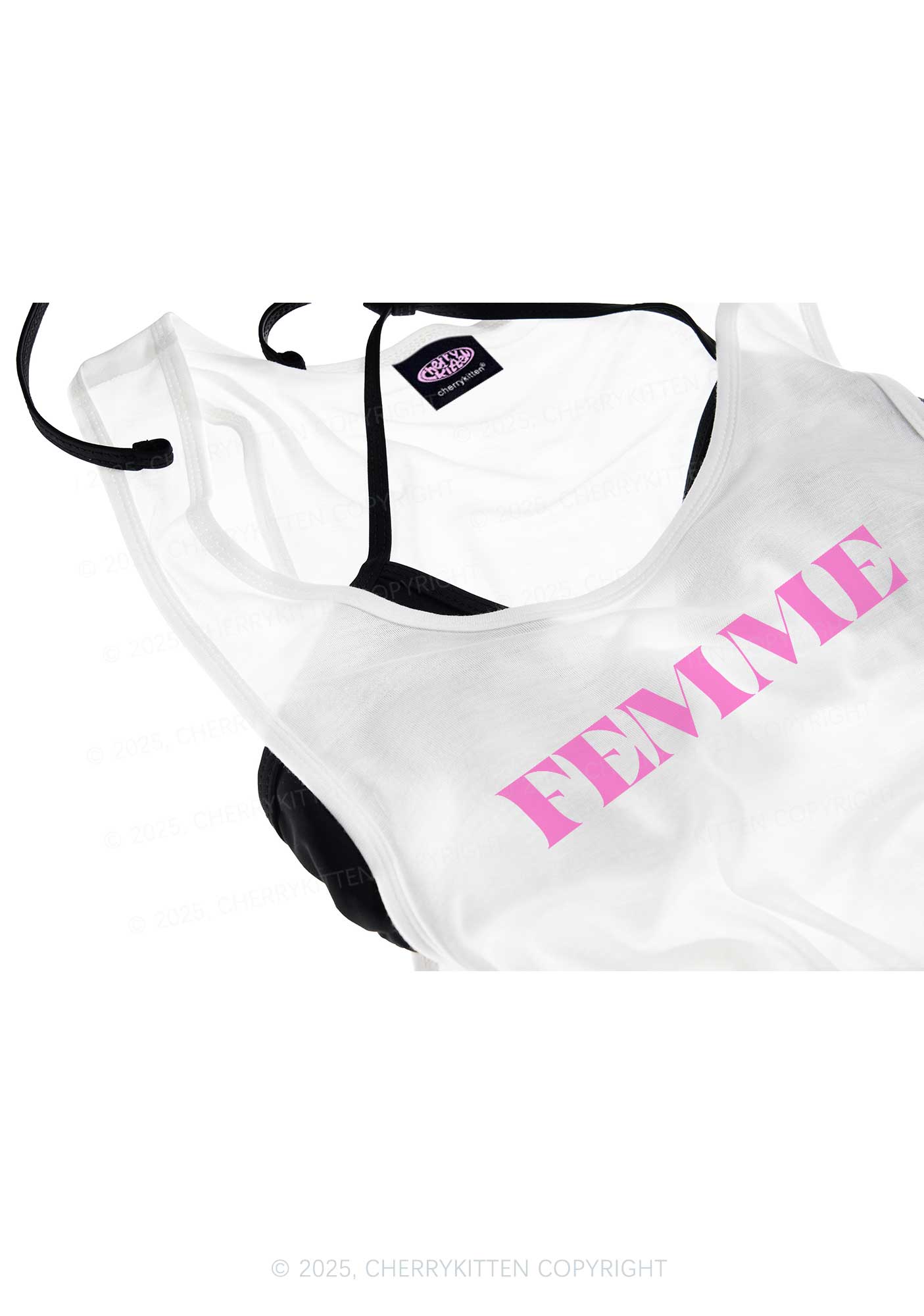Femme Pride Y2K Sheer Boyfriend Tank Cherrykitten
