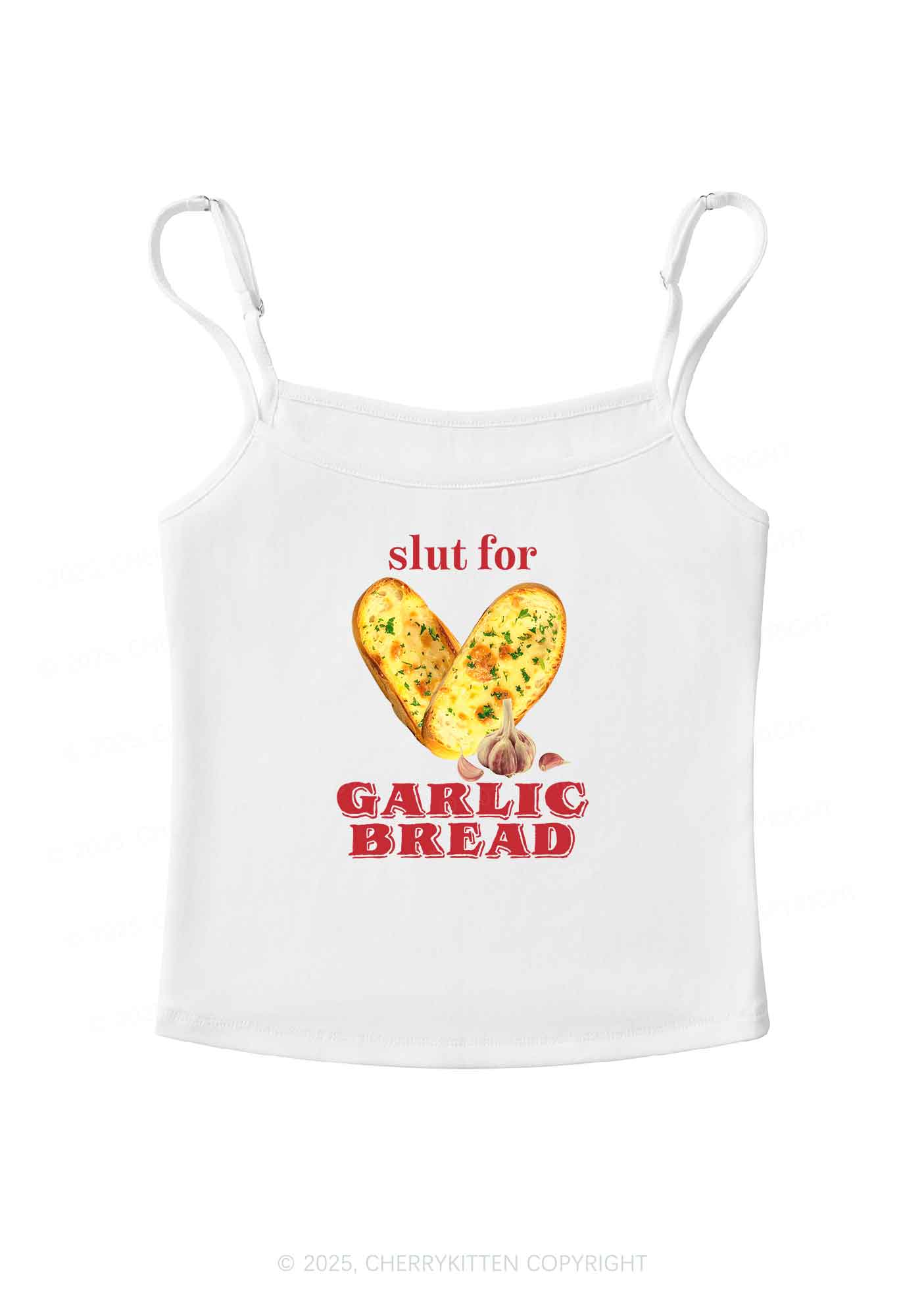 Slxt For Garlic Bread Y2K Spaghetti Strap Cami Cherrykitten