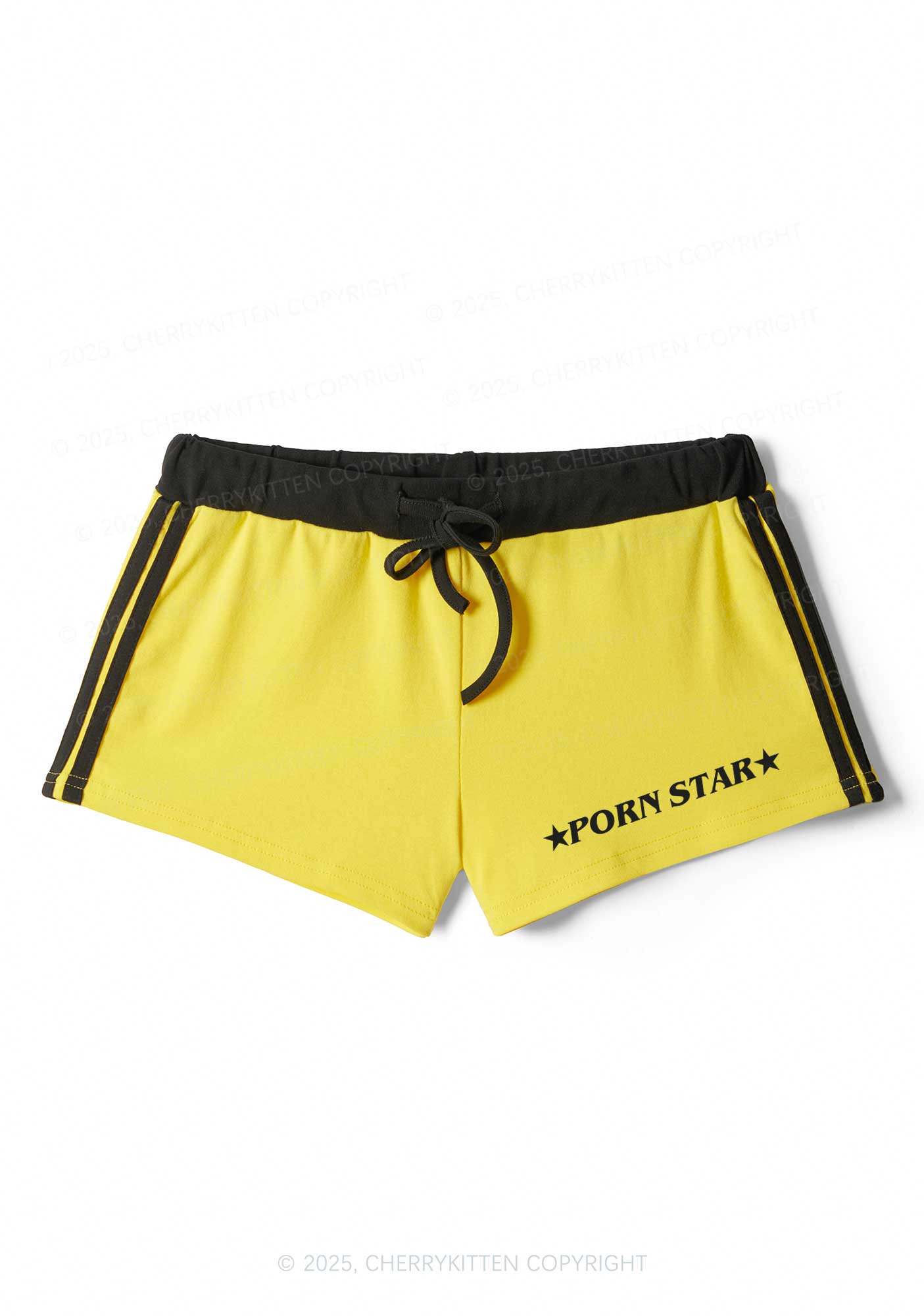 Pxrn Star Y2K Drawstring Mini Shorts Cherrykitten