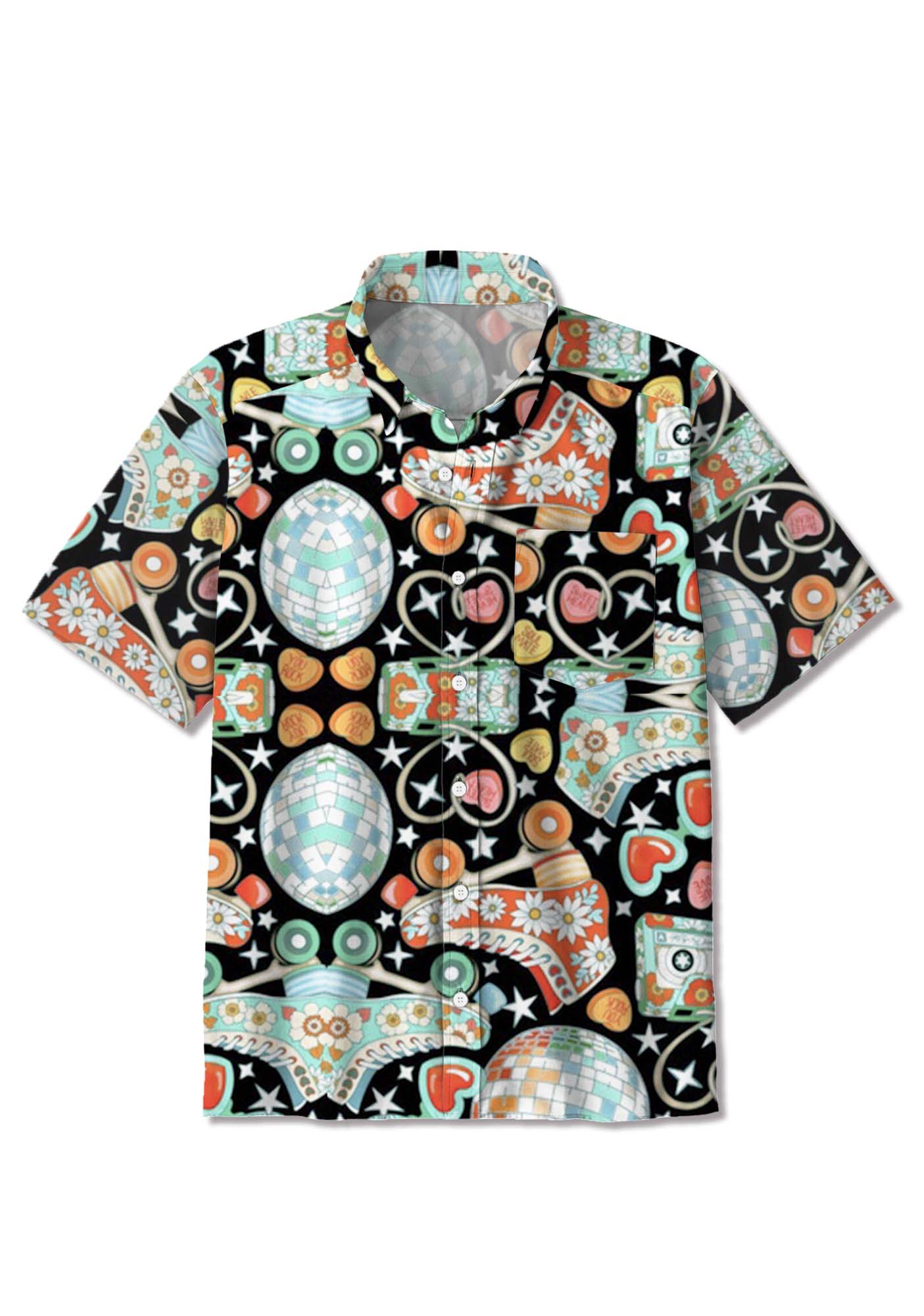 Dazzling Disco Dream Print Shirts