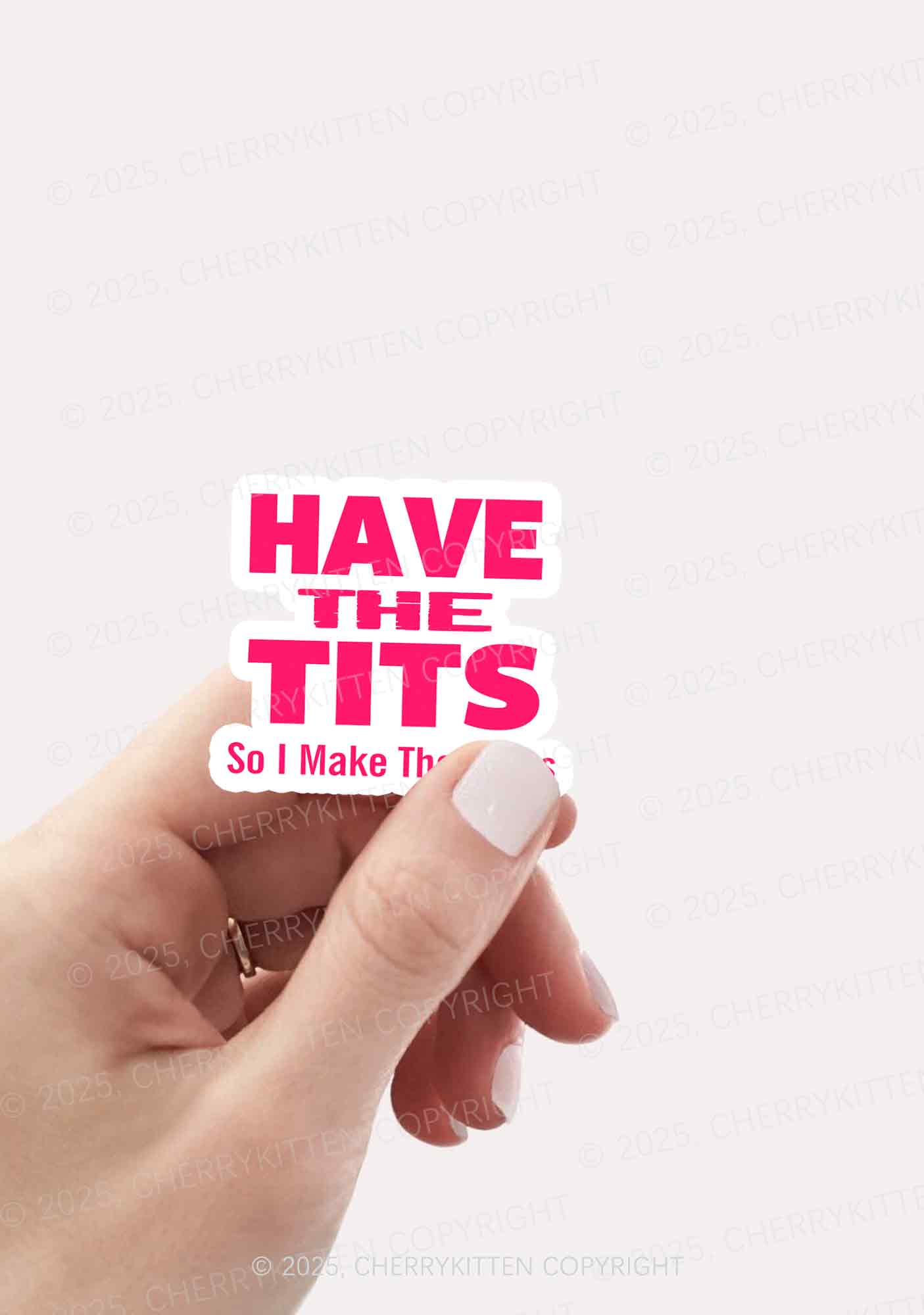 I Make Rules 1Pc Y2K Sticker Cherrykitten