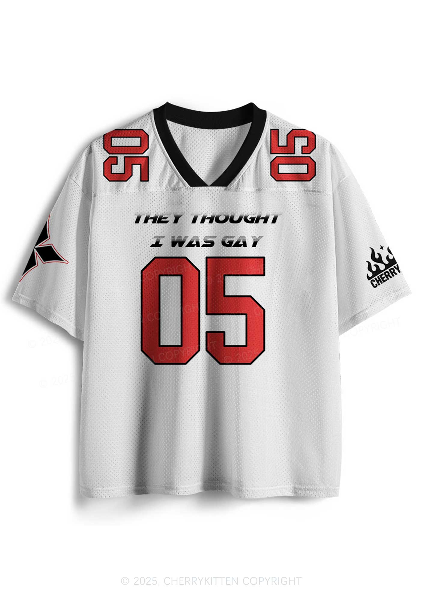 Custom I Was Gay Two Sides Pride Y2K Sport Jersey Shirts Cherrykitten