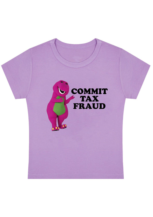 Commit Tax Fraud Y2K Baby Tee