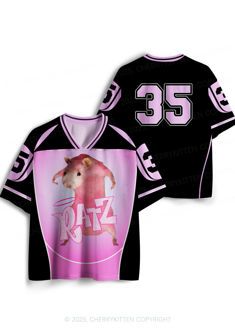 Custom Black Ratz Y2K Sport Jersey Shirts Cherrykitten