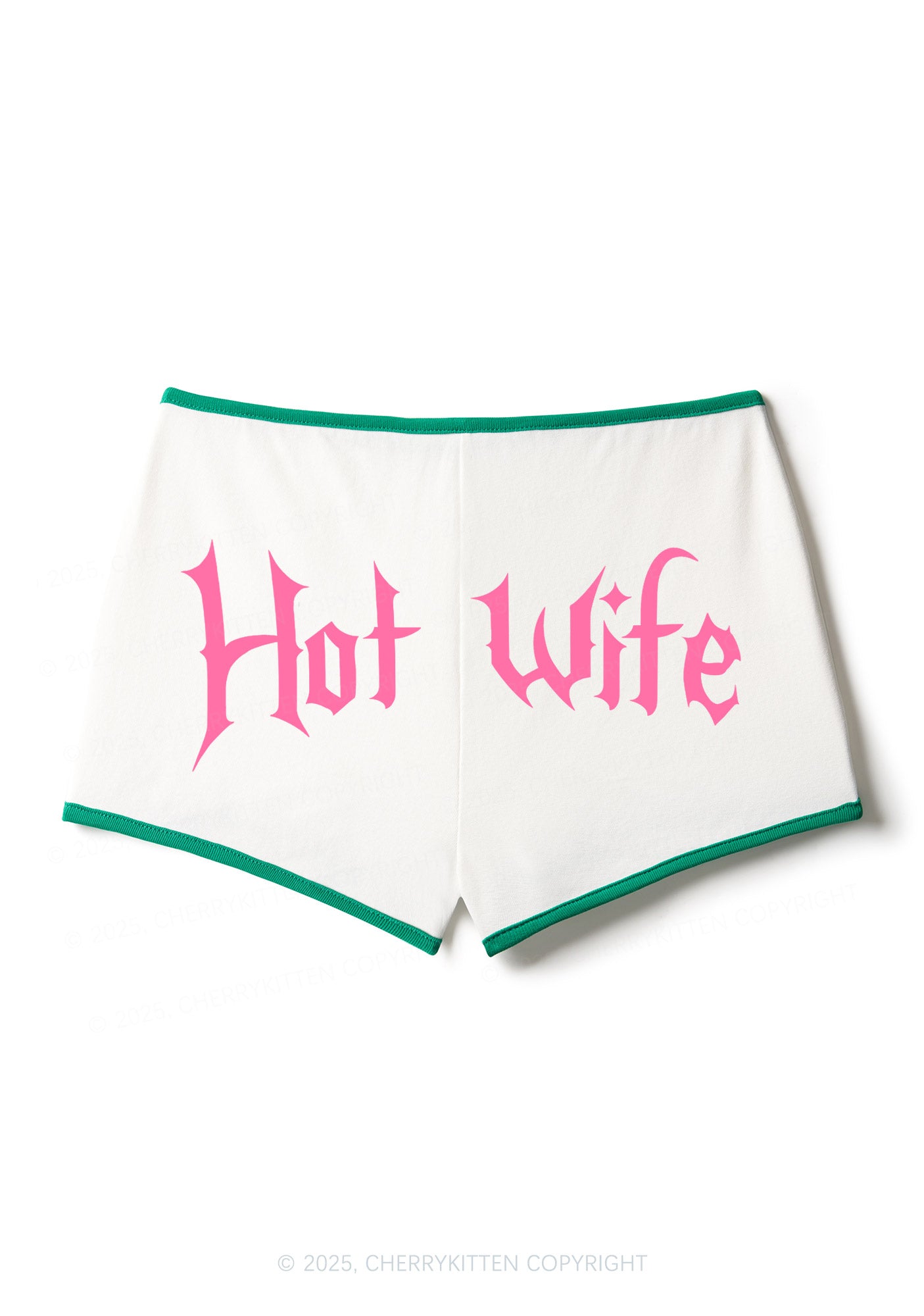Hot Wife Y2K Contrast Mini Shorts Cherrykitten