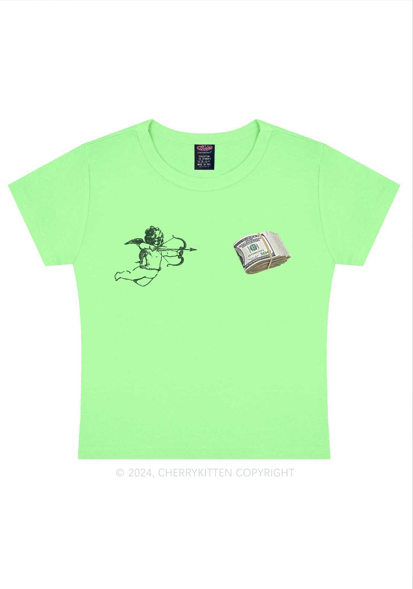 Cupid Cash Y2K Valentine's Day Baby Tee Cherrykitten
