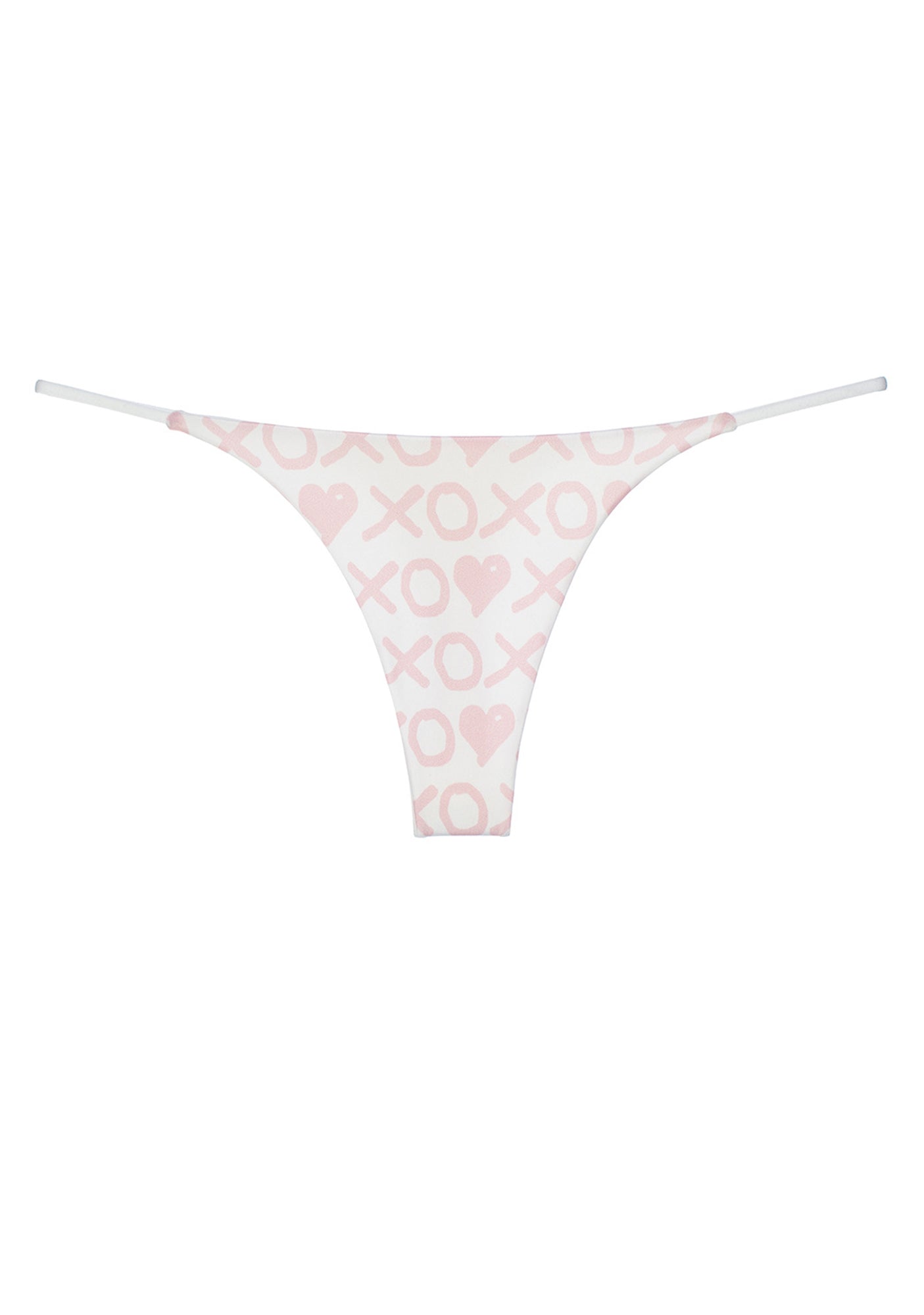 Y2K Pink XOXO Low Rise Thong Cherrykitten