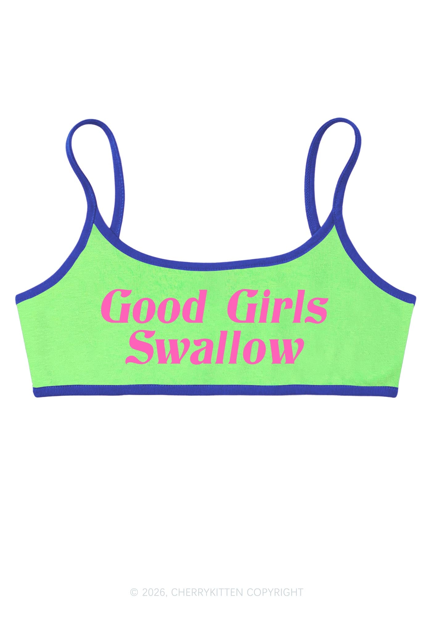 Good Girls Swallow Y2K Super Crop Cami Cherrykitten
