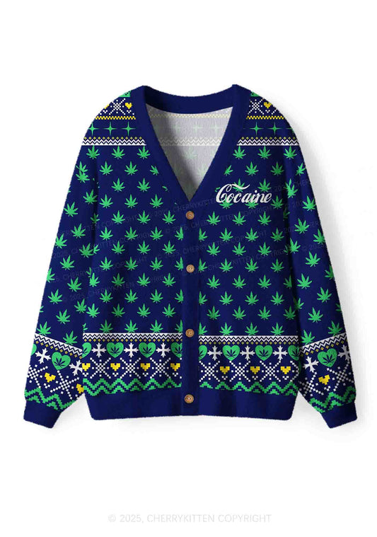 Special Cola Y2K Christmas Cardigan Knit Sweatshirt Cherrykitten