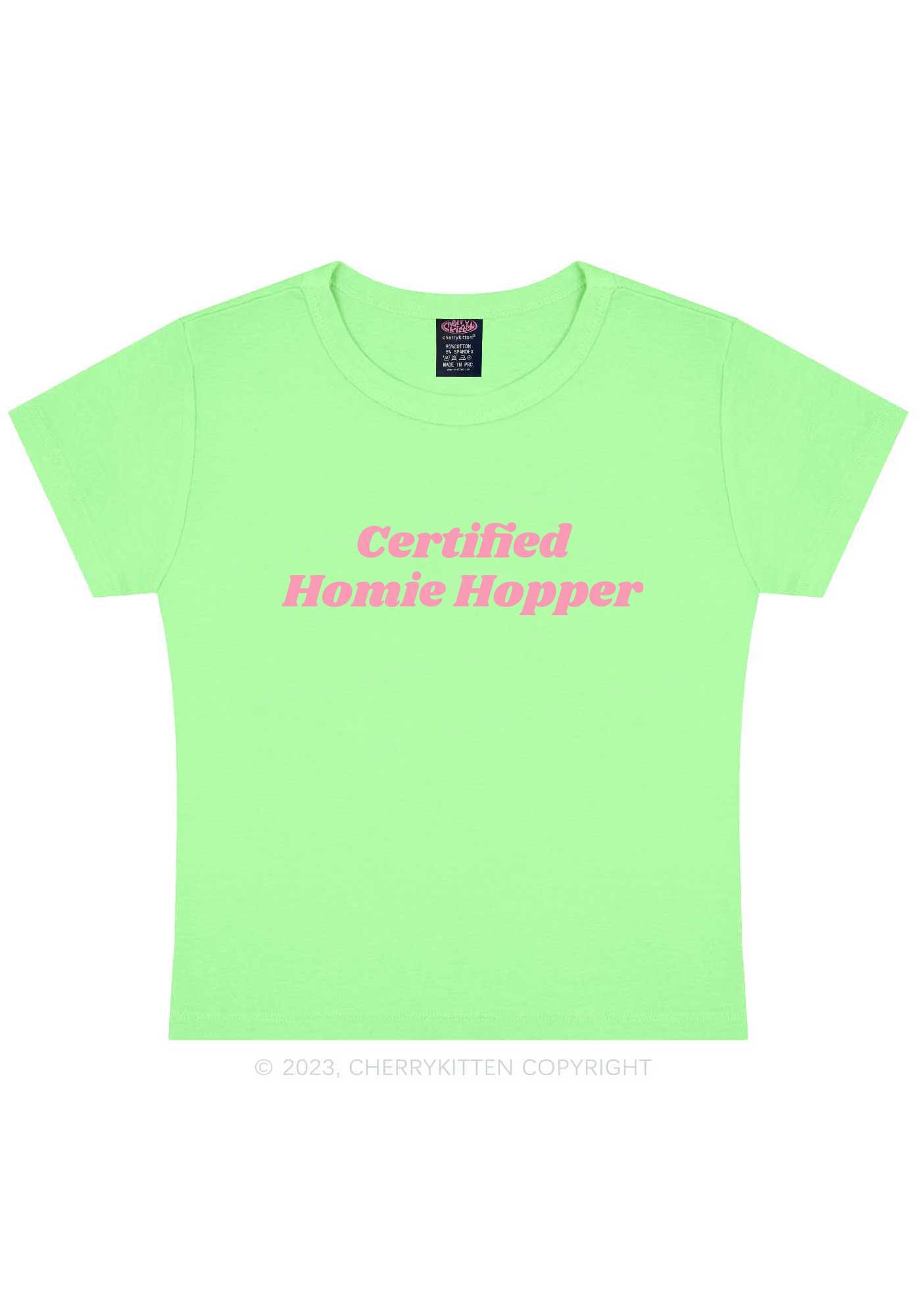 Certified Homie Hopper Y2K Baby Tee Cherrykitten