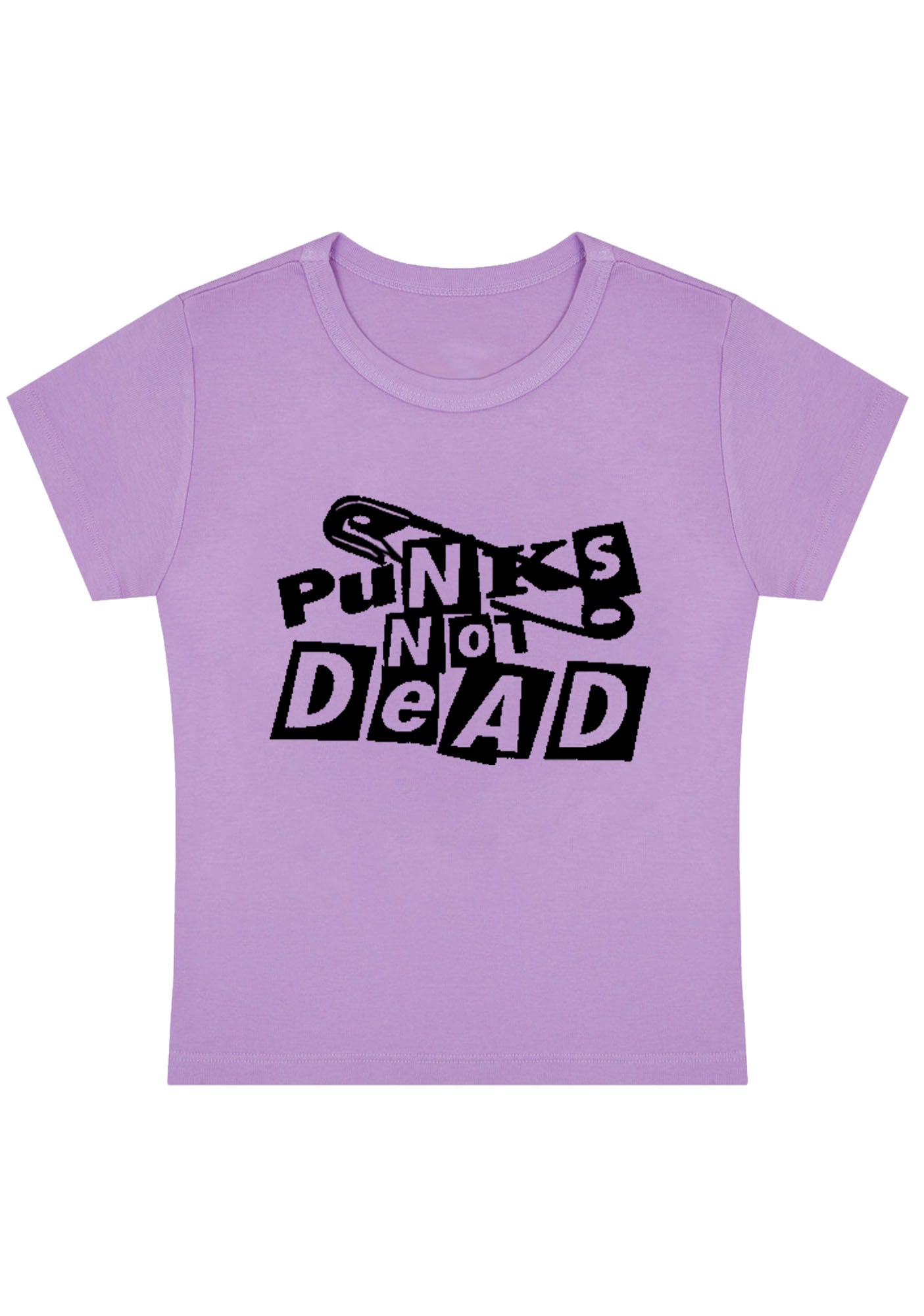 Curvy Punks Not Dead Baby Tee