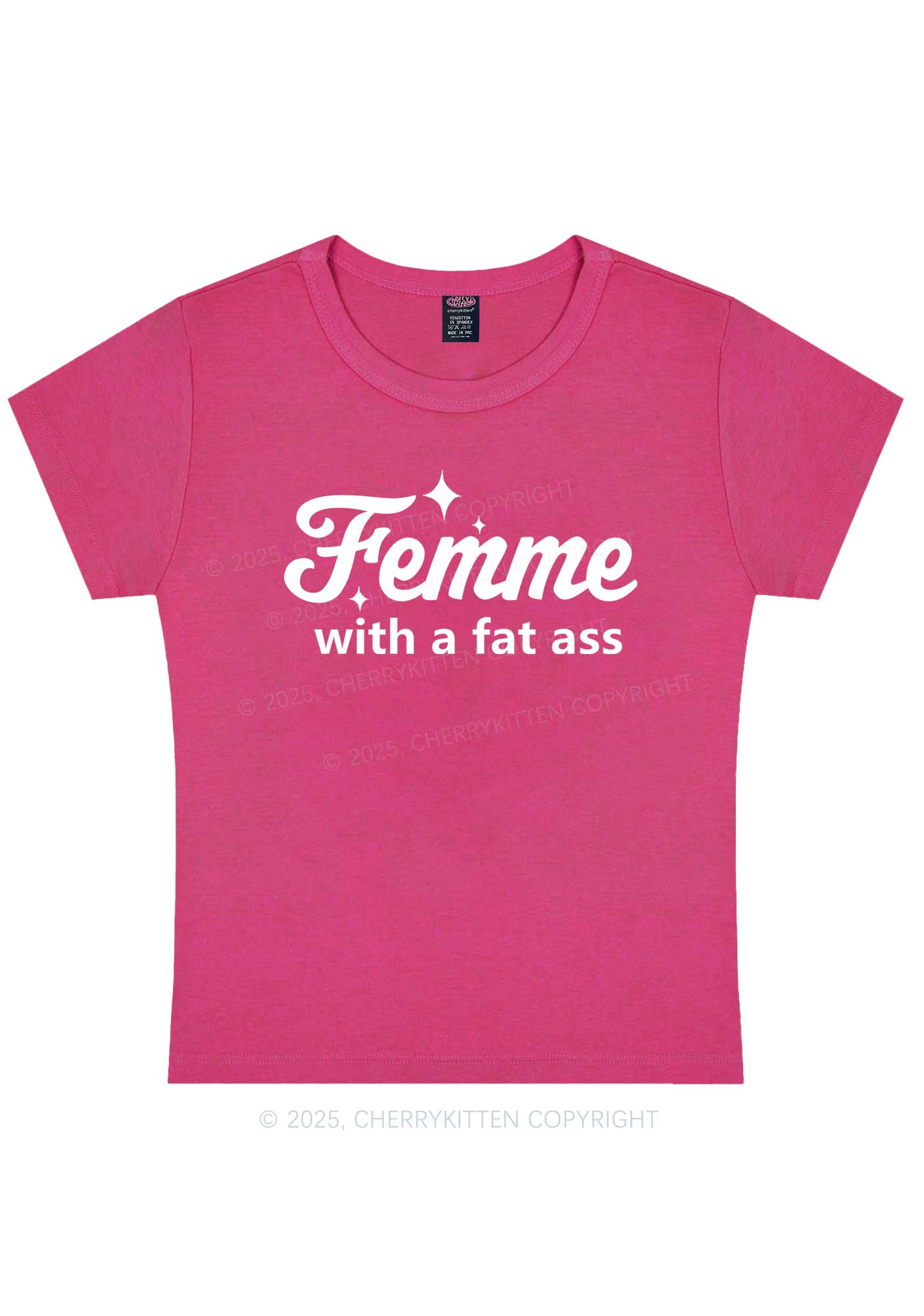 Femme With Fat Axx Pride Y2K Baby Tee Cherrykitten
